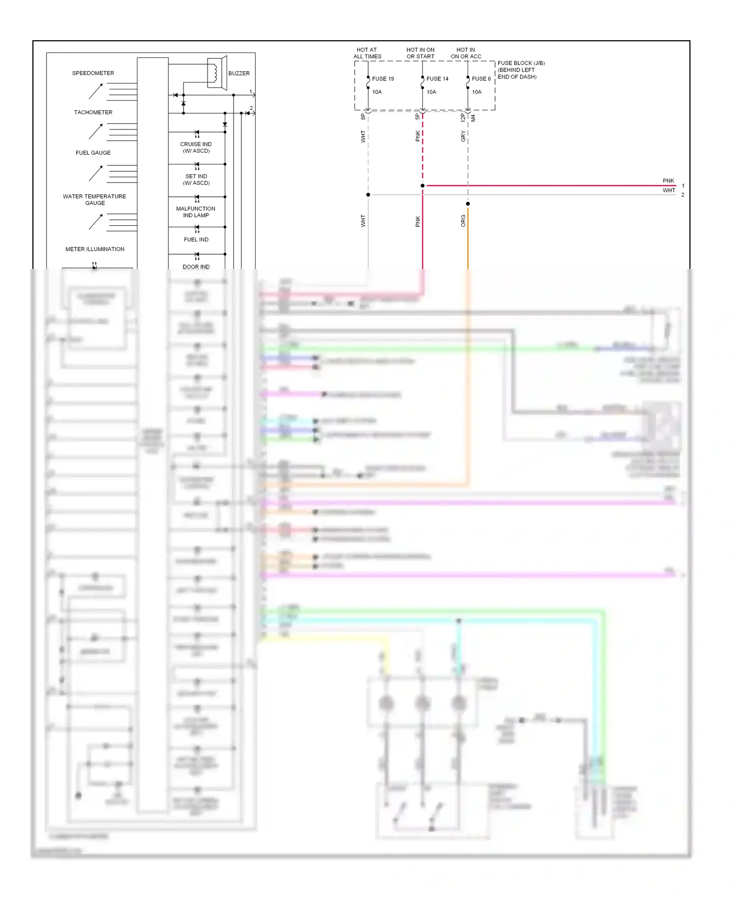 Wiring diagram illumination control for Nissan Sentra B16 facelift (2009-2012) (1 of 2)