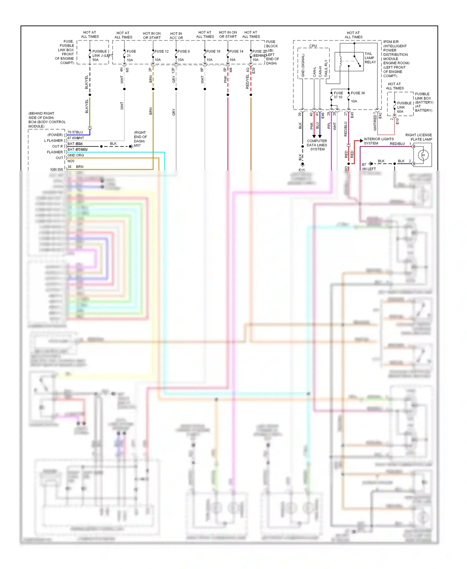 Wiring diagram lt blu for Nissan Sentra B16 facelift (2009-2012) (12 of 35)