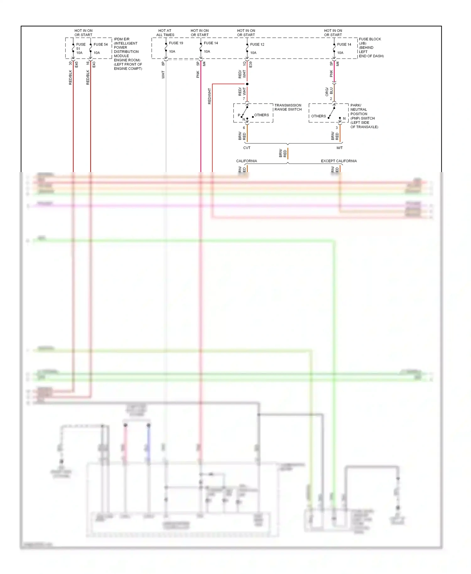 Wiring diagram mal- function for Nissan Sentra B16 facelift (2009-2012) (1 of 2)