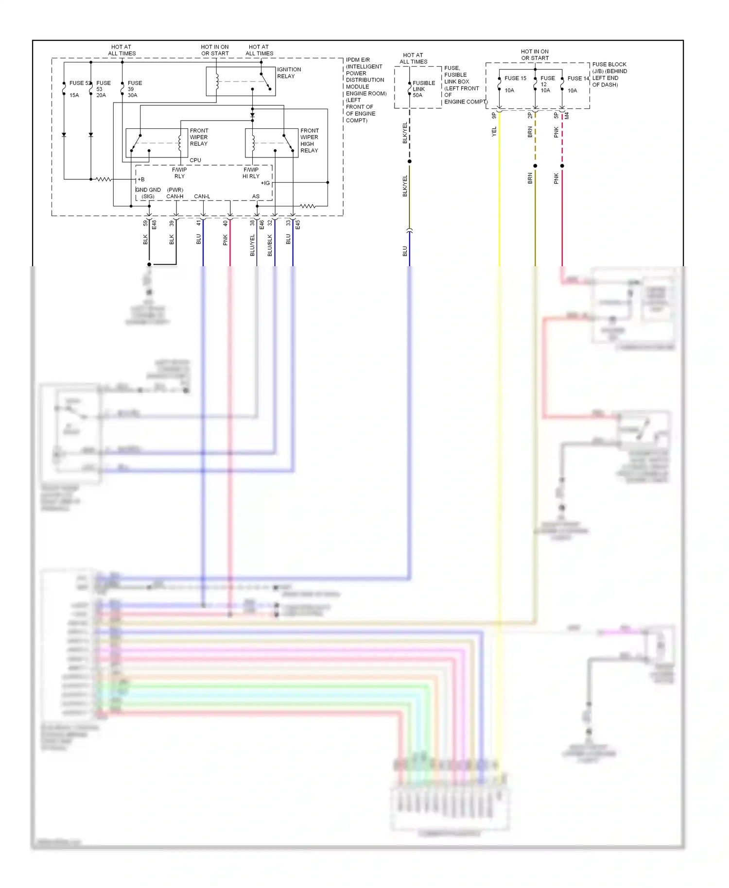 Wiring diagram red for Nissan Sentra B16 facelift (2009-2012) (62 of 62)
