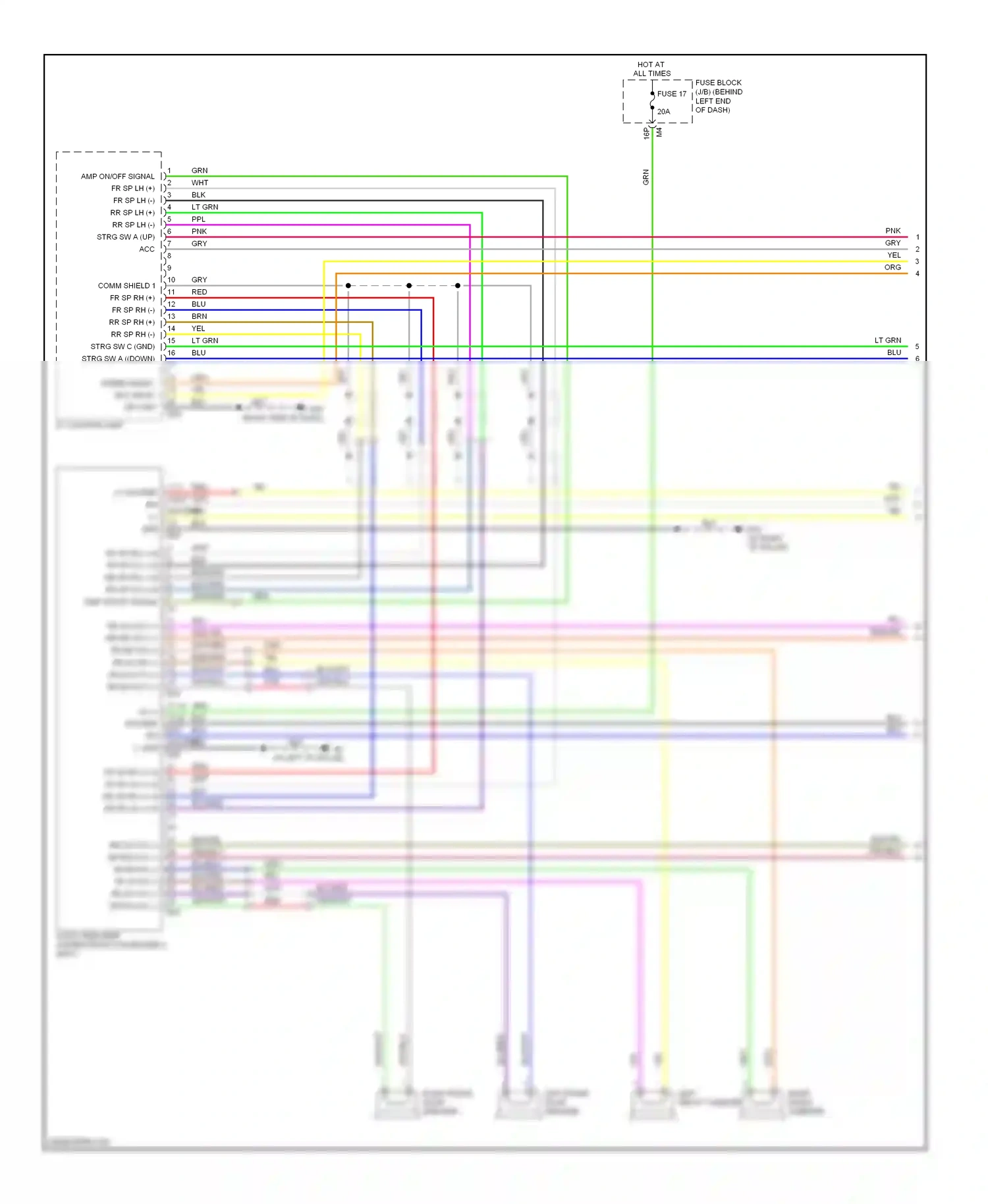 Wiring diagram red for Nissan Sentra B16 facelift (2009-2012) (28 of 62)