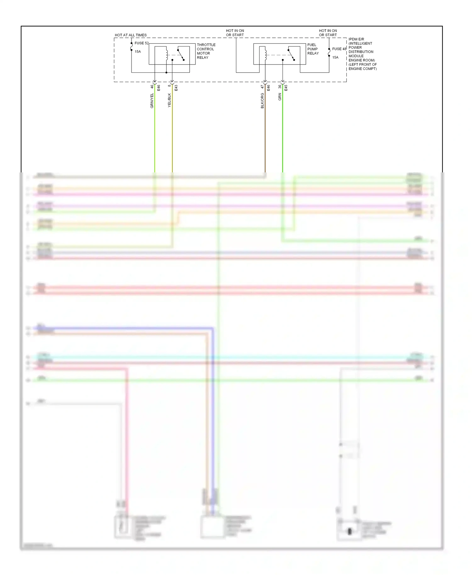Wiring diagram red for Nissan Sentra B16 facelift (2009-2012) (19 of 62)
