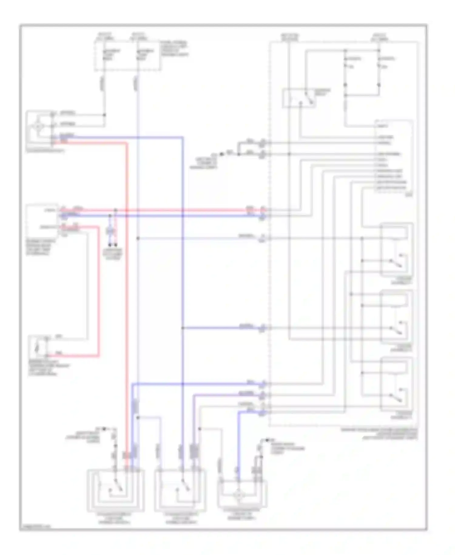 Sentra Nissan B16 (2006-2009): Cooling fan circuit
