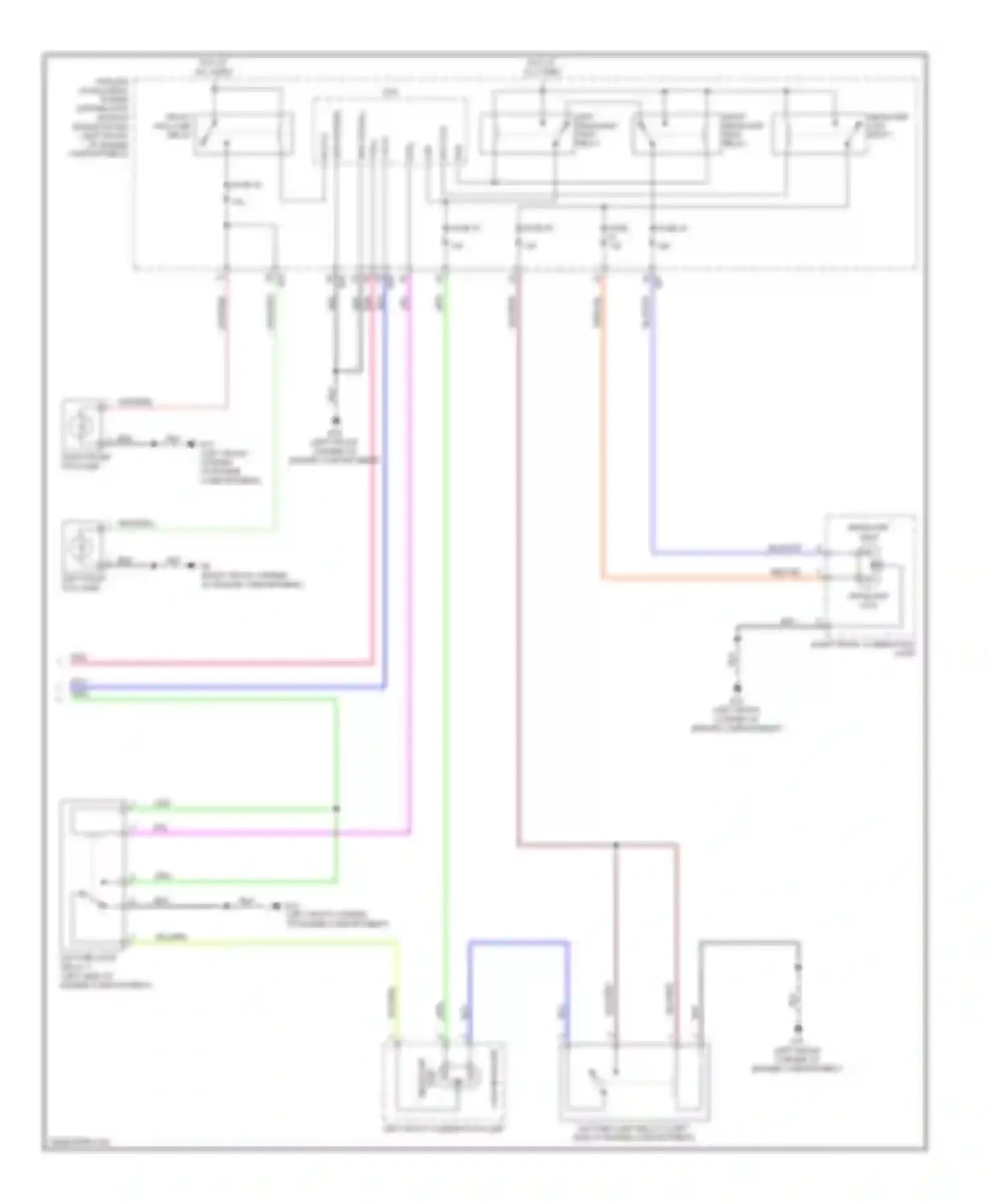 Sentra Nissan B16 (2006-2009): Headlights circuit, with drl (2 of 2)