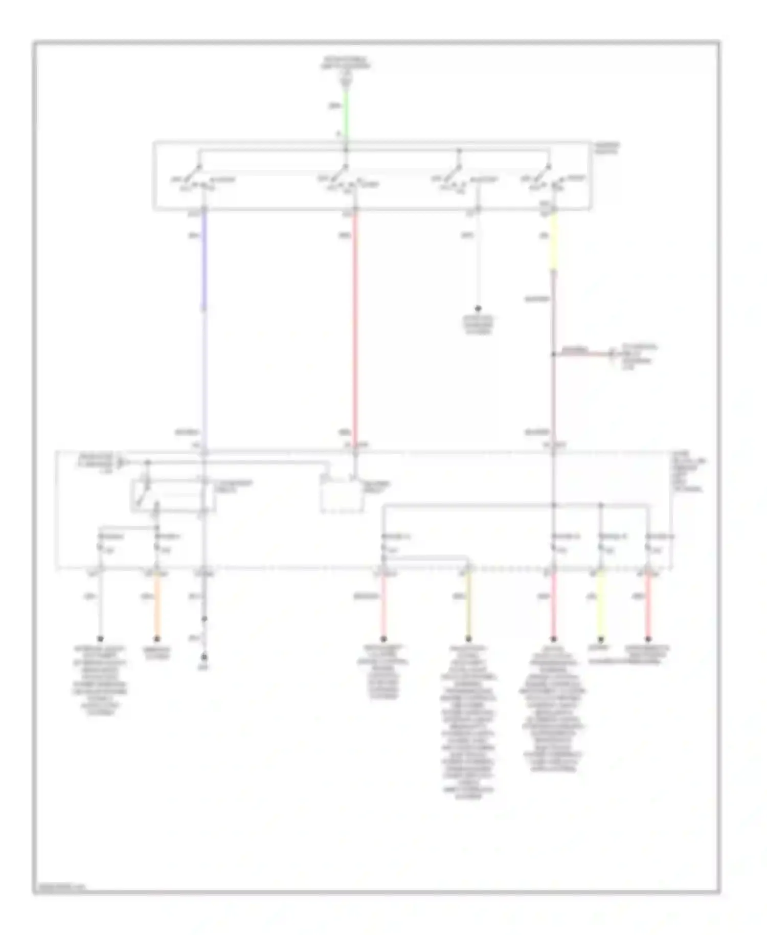 Sentra Nissan B16 (2006-2009): Power distribution circuit (2 of 3)