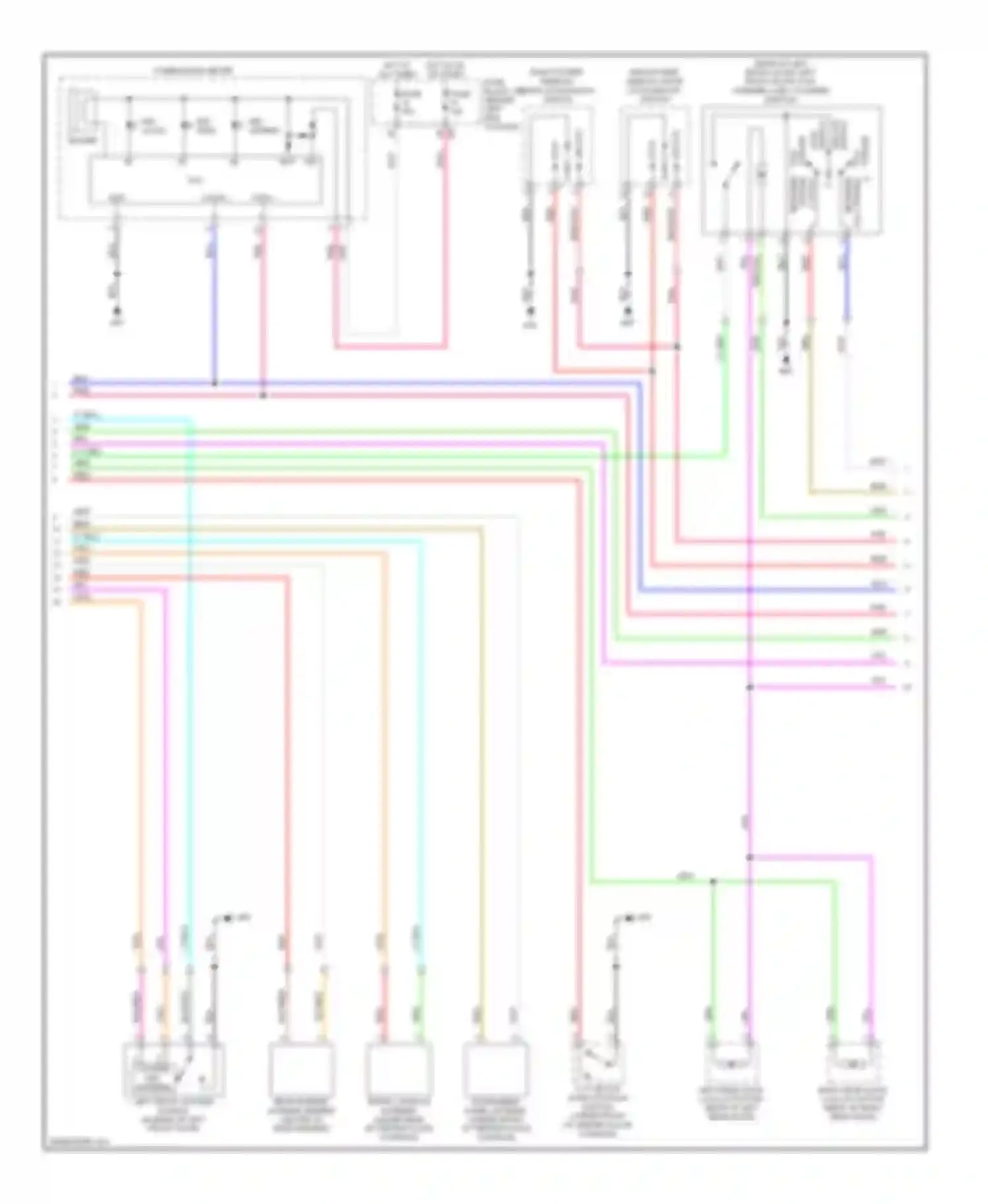Sentra Nissan B16 (2006-2009): Power door locks circuit, with intelligent key unit (2 of 3)