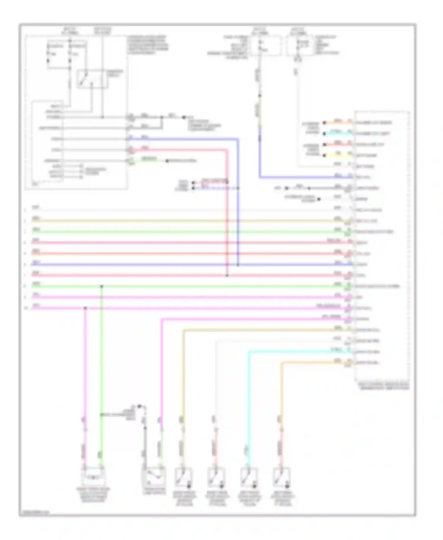 Sentra Nissan B16 (2006-2009): Power door locks circuit, with intelligent key unit (3 of 3)