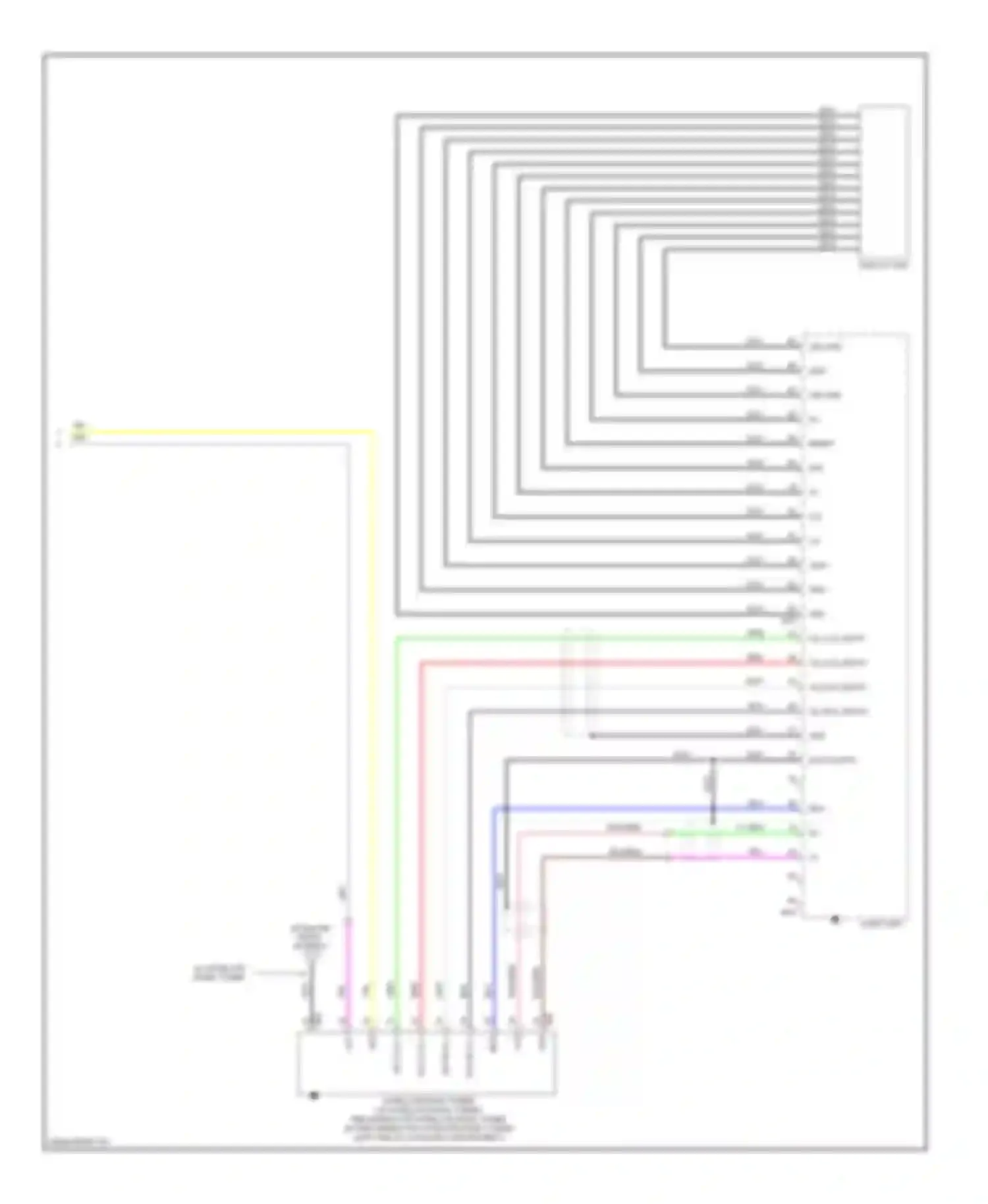 Sentra Nissan B16 (2006-2009): Mid-line radio circuit (2 of 2)