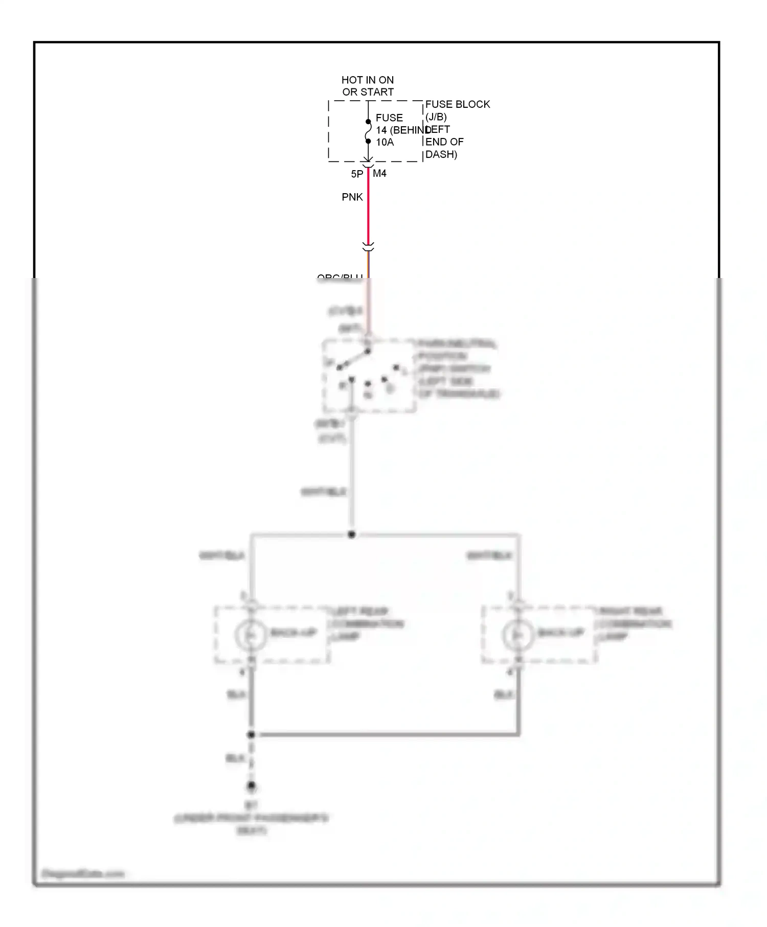 Wiring diagram back-up for Nissan Sentra B16 (2006-2009) (1 of 1)