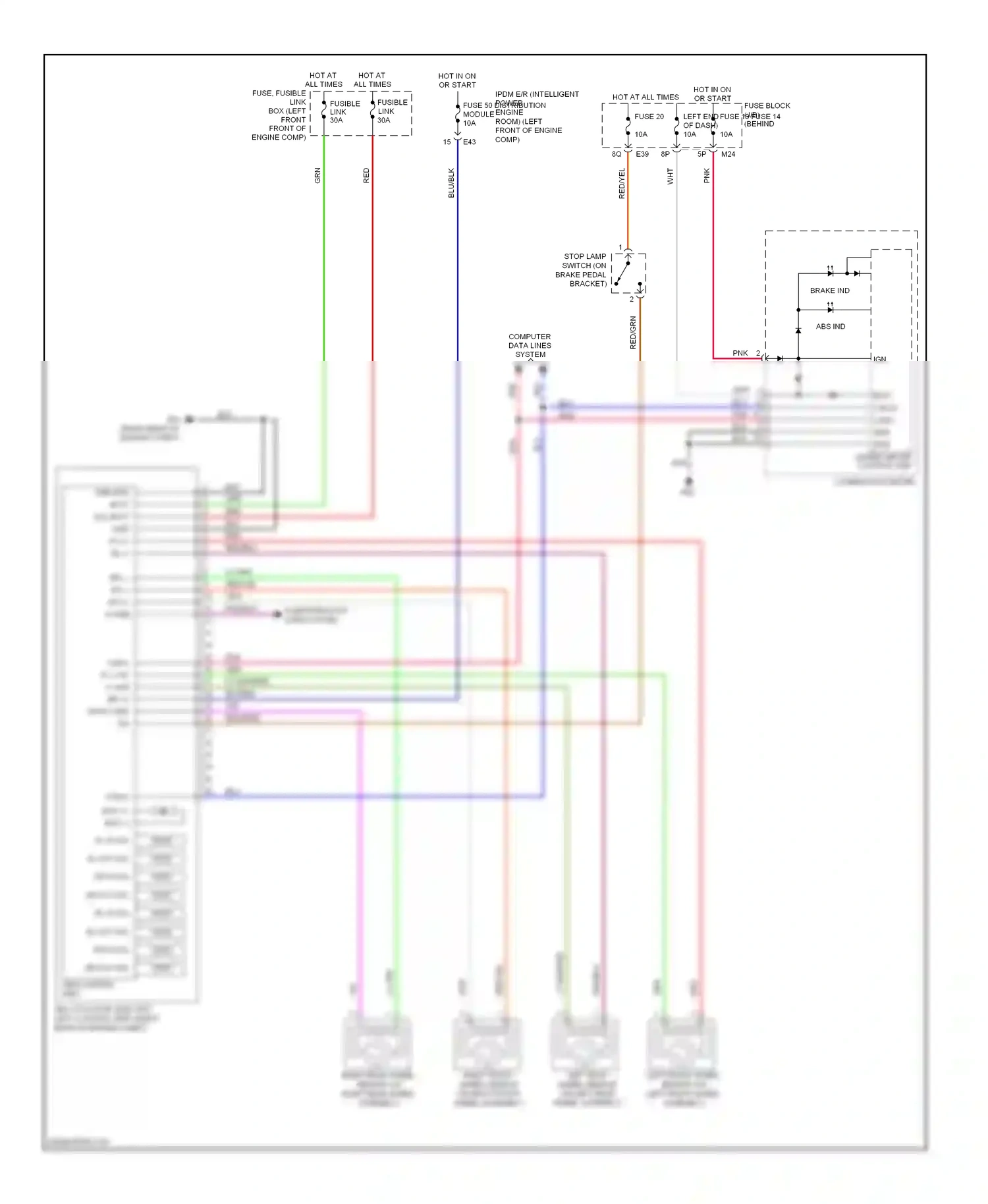 Wiring diagram blu for Nissan Sentra B16 (2006-2009) (1 of 48)