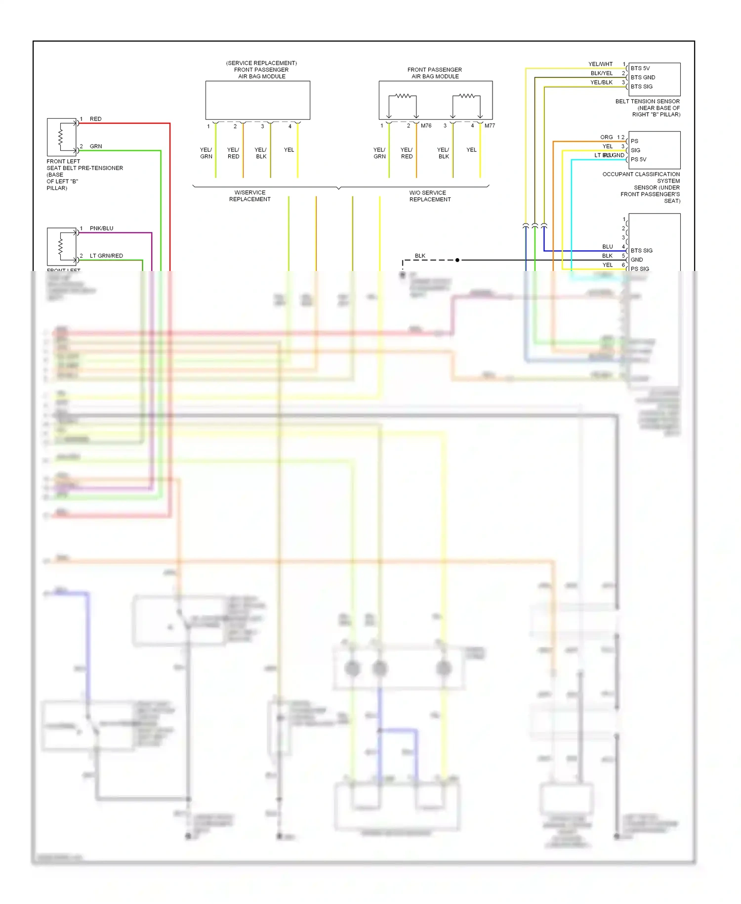 Wiring diagram blu/grn for Nissan Sentra B16 (2006-2009) (1 of 2)