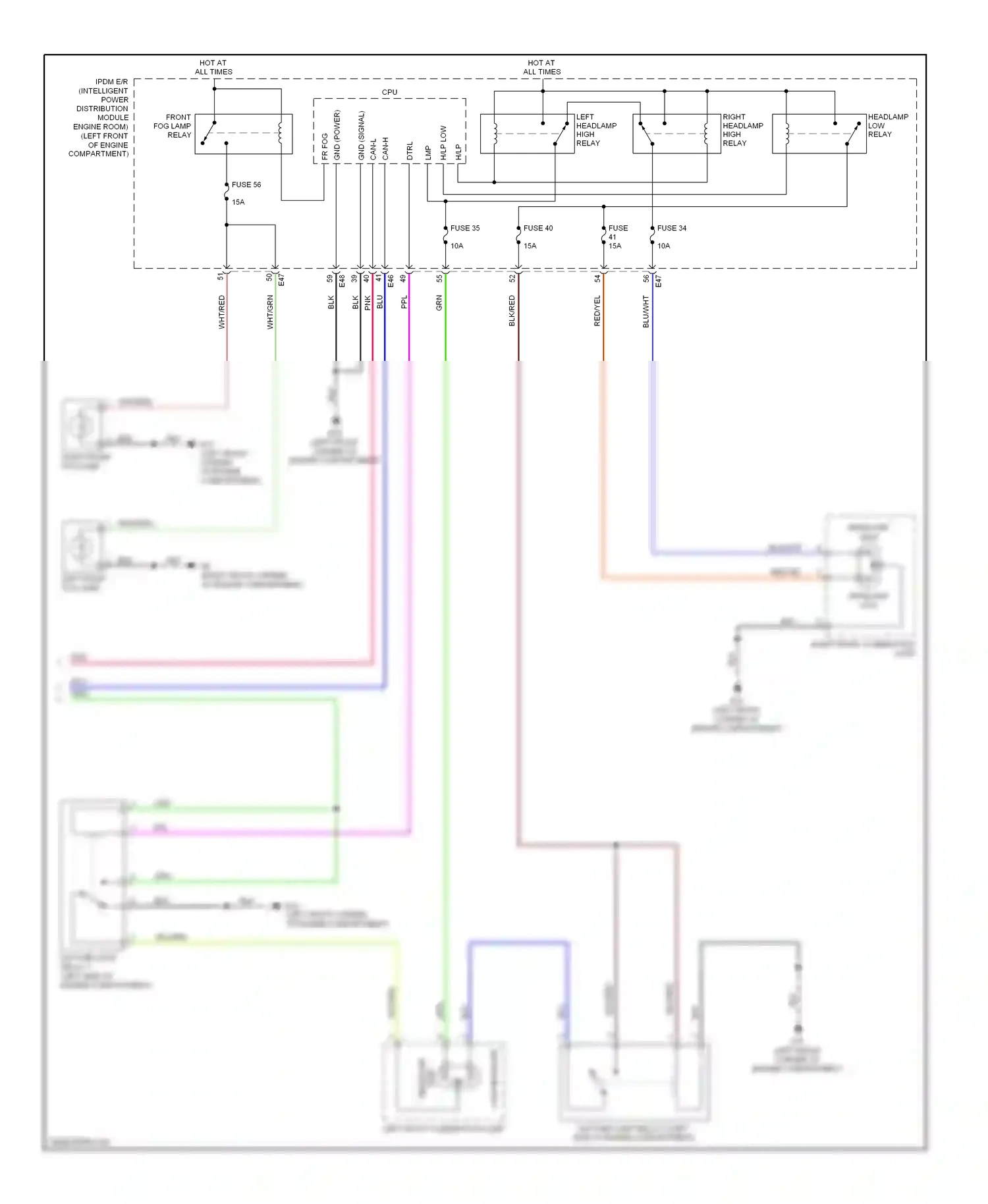 Wiring diagram compartment) for Nissan Sentra B16 (2006-2009) (2 of 4)