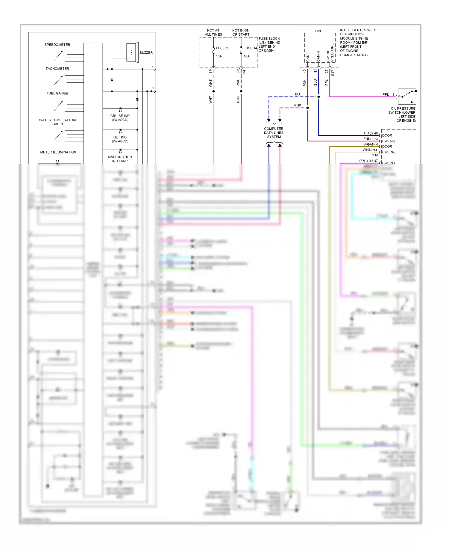 Wiring diagram compartment) for Nissan Sentra B16 (2006-2009) (3 of 4)