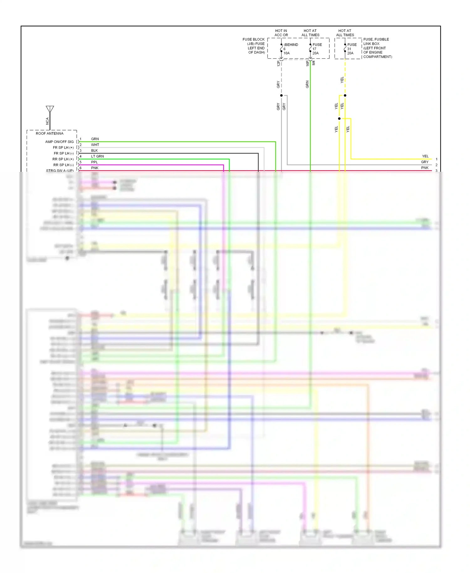 Wiring diagram compartment) for Nissan Sentra B16 (2006-2009) (4 of 4)