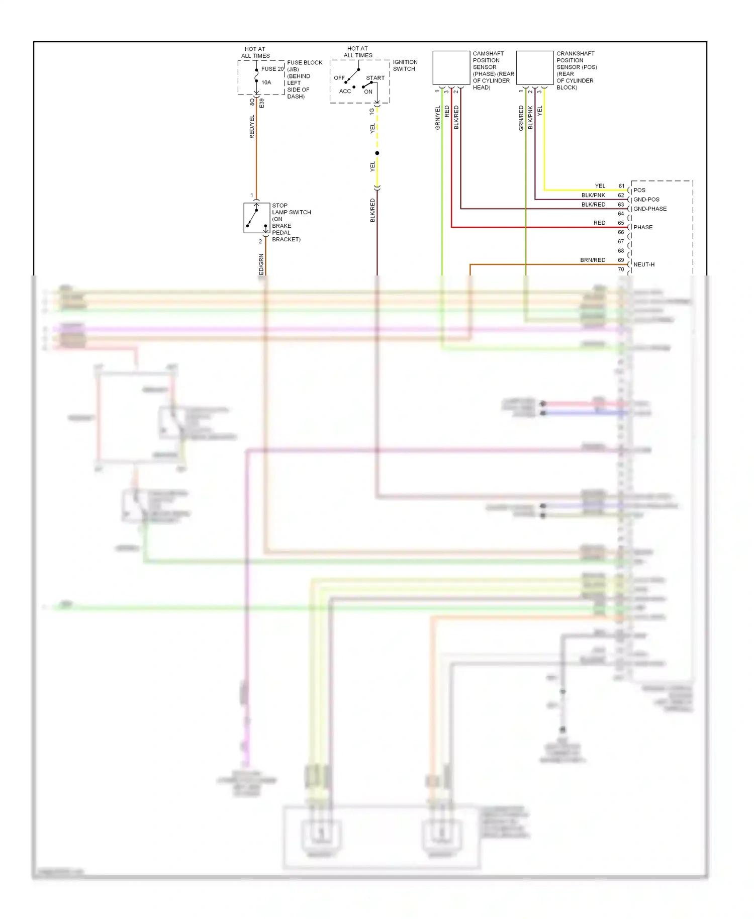 Wiring diagram sensor 1 for Nissan Sentra B16 (2006-2009) (3 of 3)