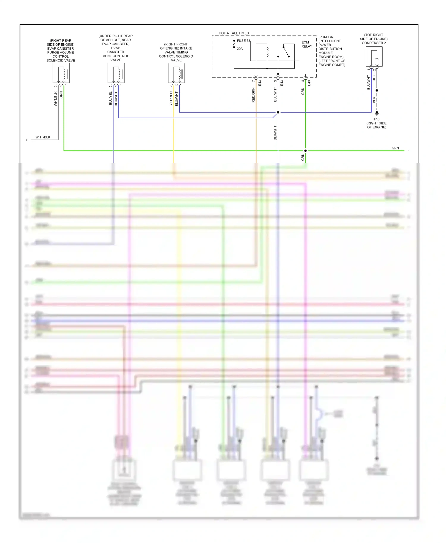 Wiring diagram spark plug for Nissan Sentra B16 (2006-2009) (1 of 1)