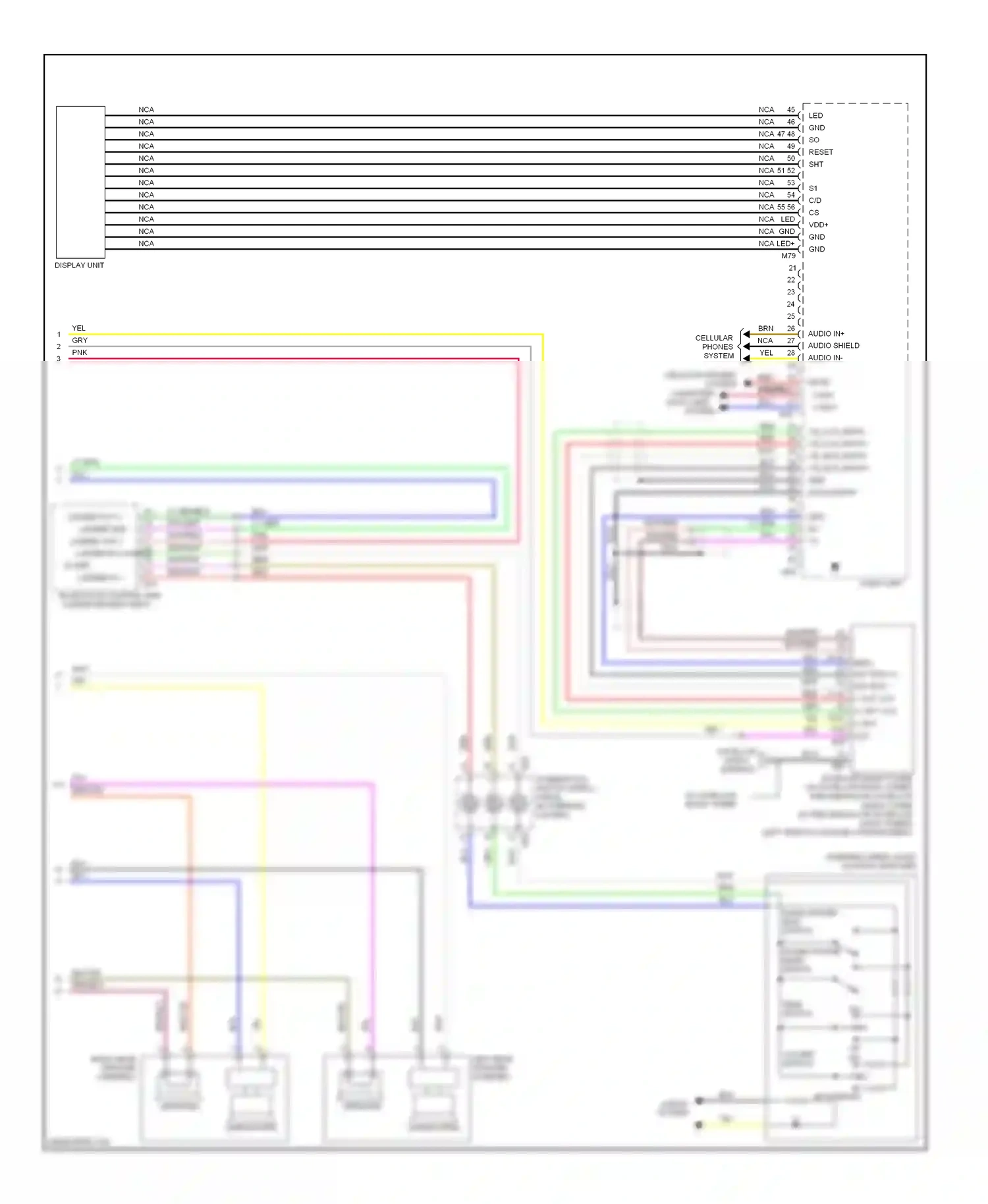 Wiring diagram up volume switch dn for Nissan Sentra B16 (2006-2009) (1 of 1)