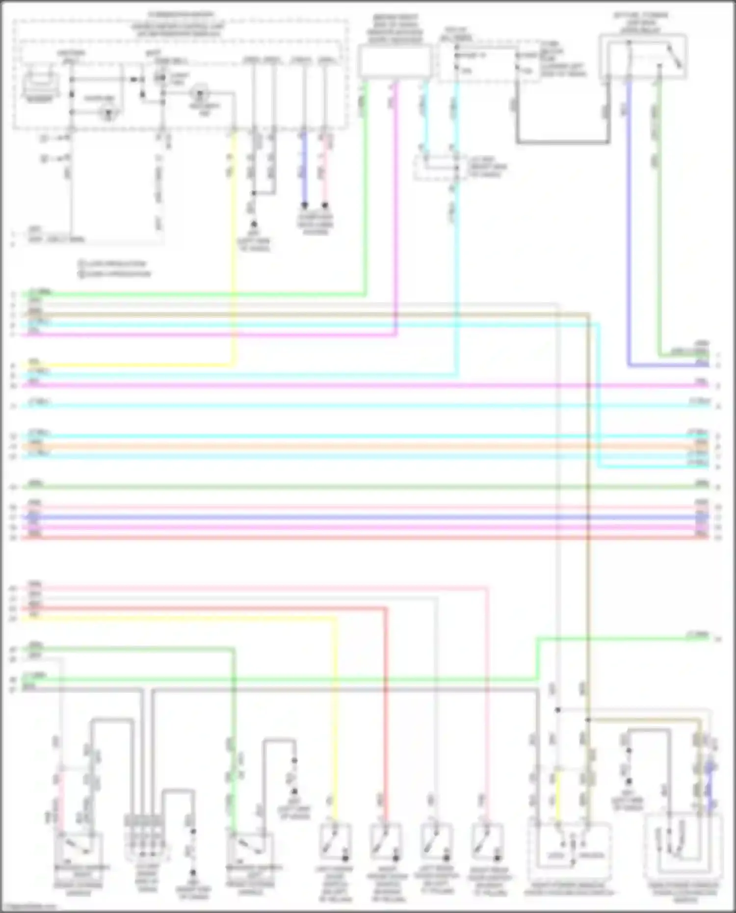 Sentra Nissan B17 facelift (2015-2019): Forced entry circuit, w/ intelligent key unit (2 of 3)