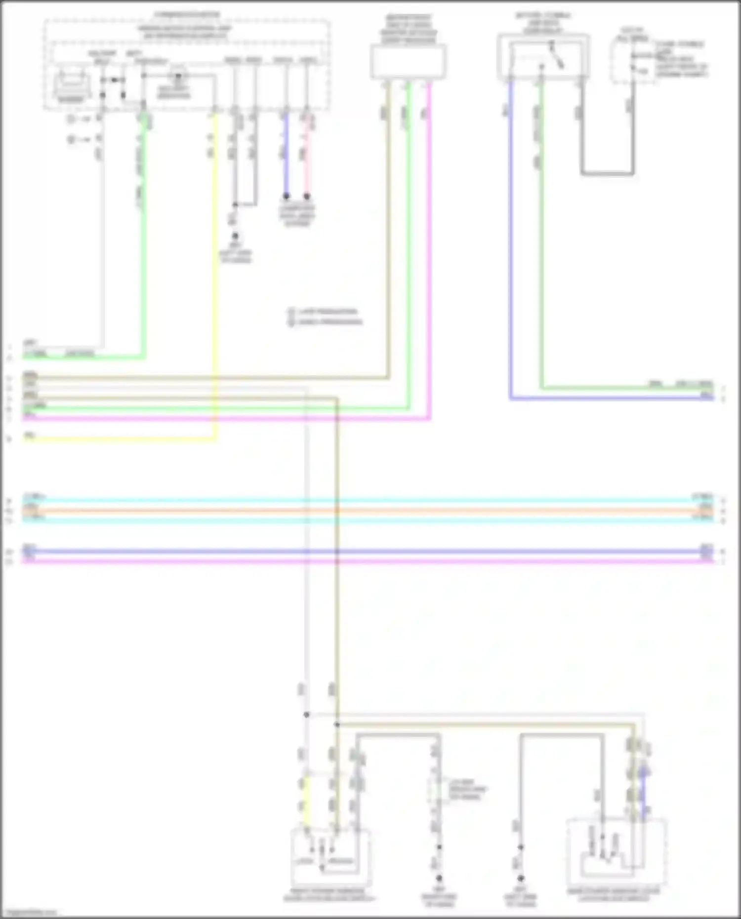 Sentra Nissan B17 facelift (2015-2019): Forced entry circuit, w/o intelligent key unit (2 of 3)