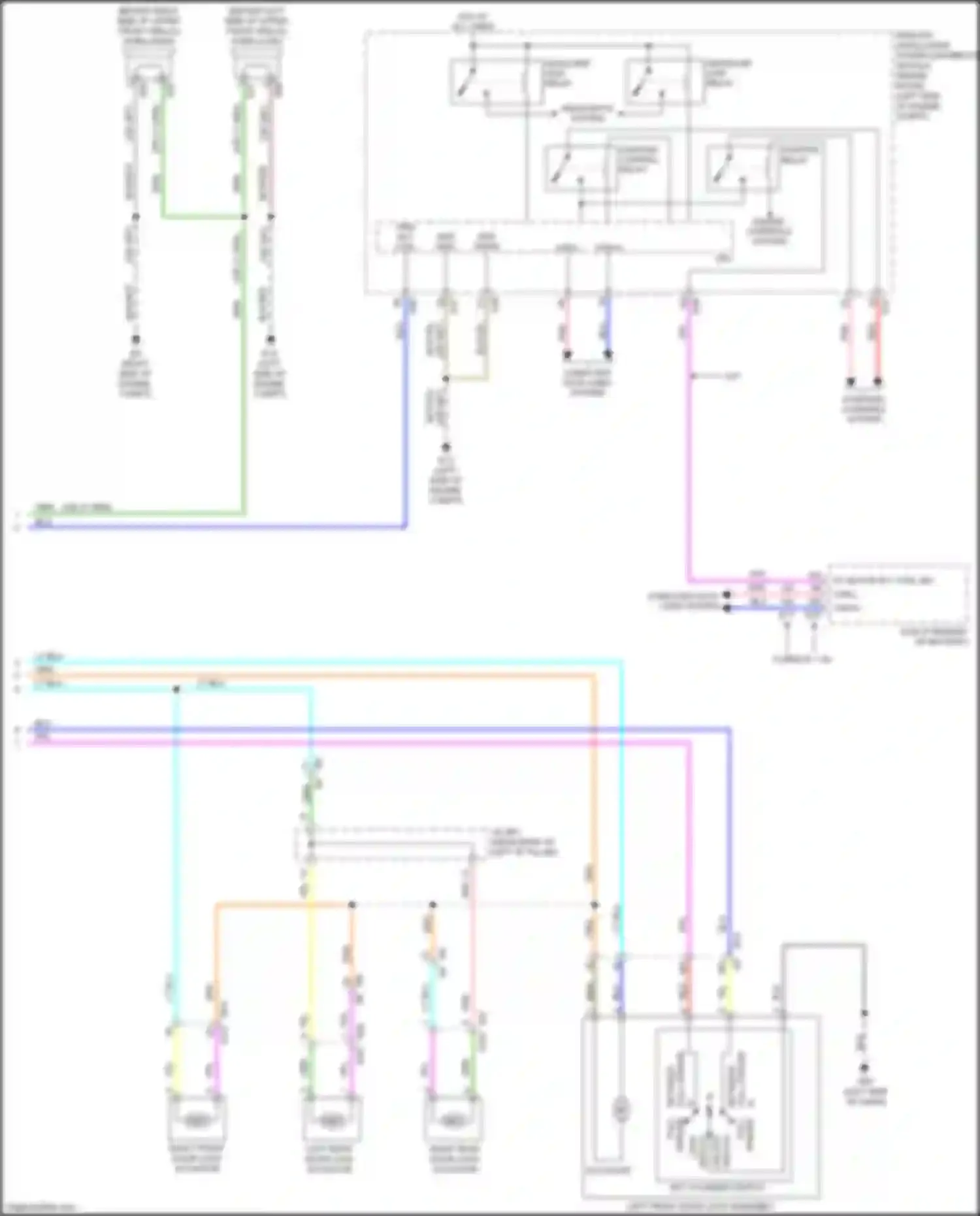 Sentra Nissan B17 facelift (2015-2019): Forced entry circuit, w/o intelligent key unit (3 of 3)
