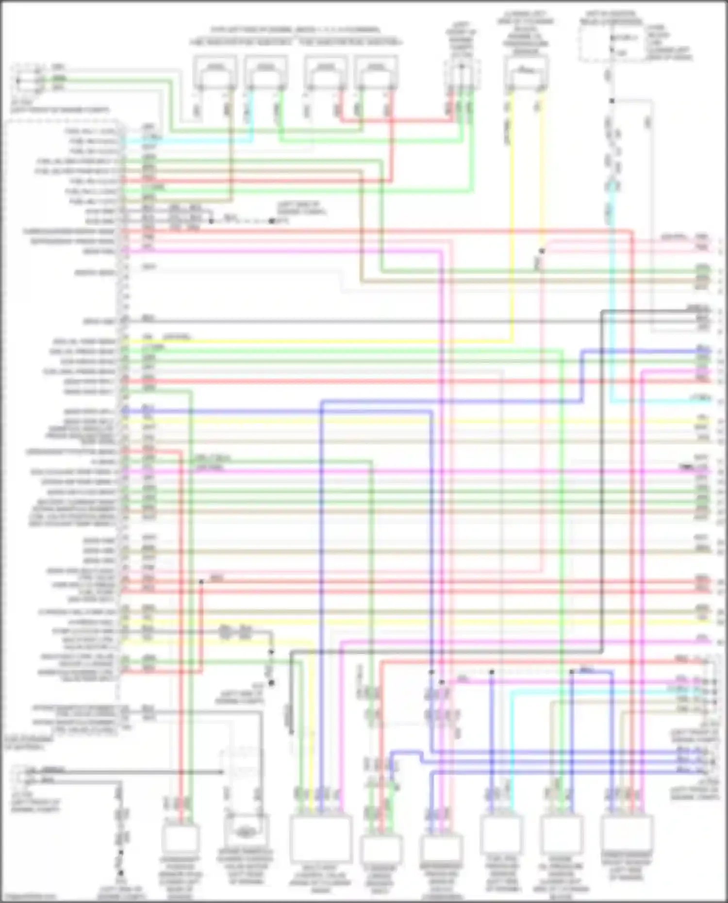 Sentra Nissan B17 facelift (2015-2019): Wiring diagram engine performance 1.6l turbo (1 of 6)