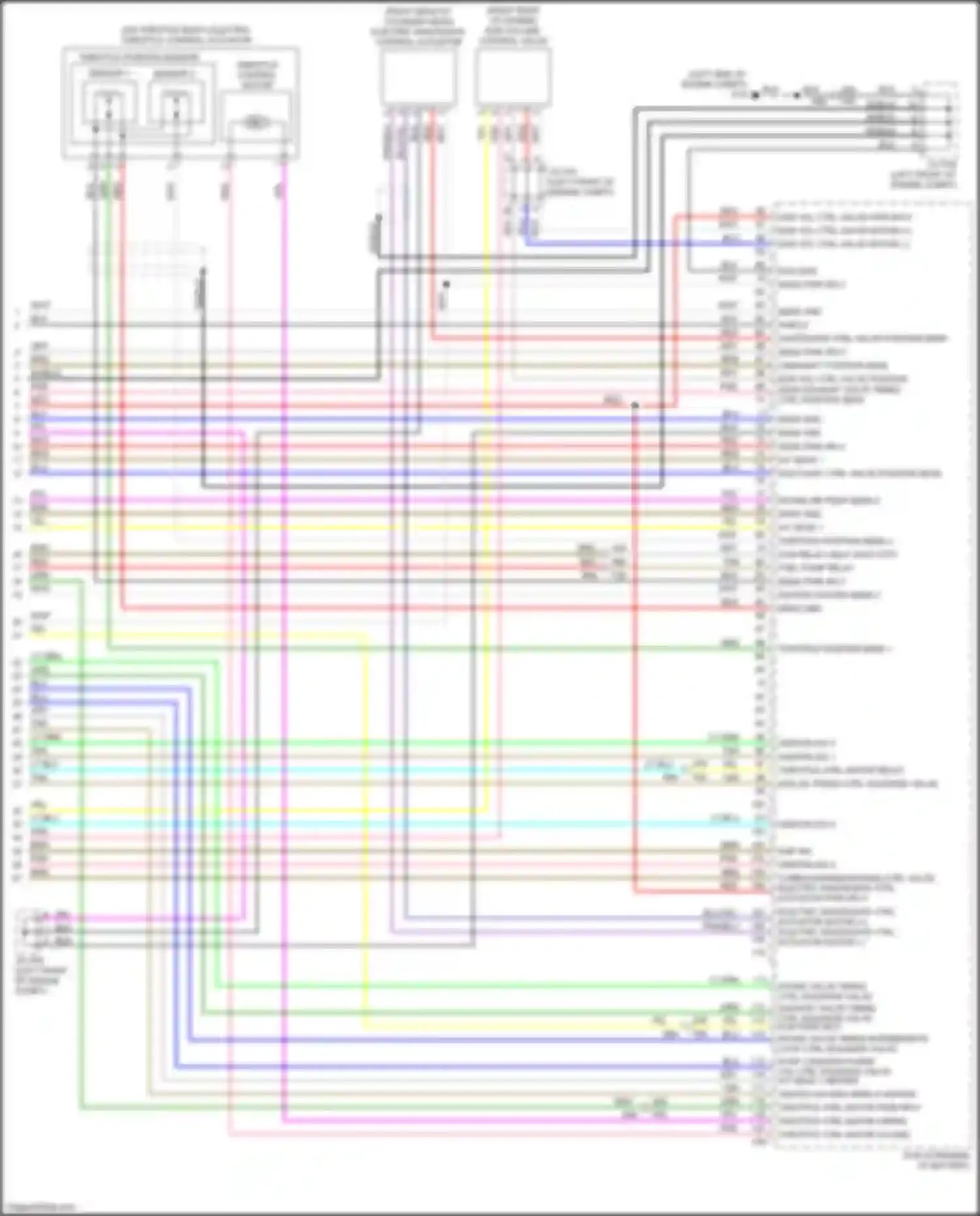 Sentra Nissan B17 facelift (2015-2019): Wiring diagram engine performance 1.6l turbo (6 of 6)