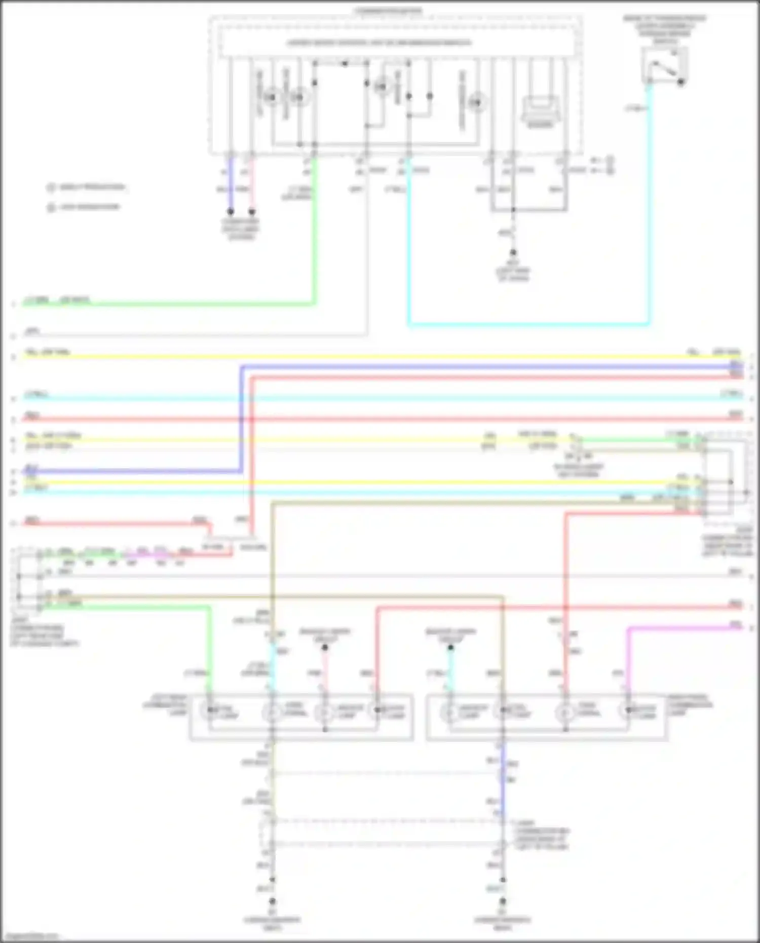 Sentra Nissan B17 facelift (2015-2019): Exterior lamps circuit (2 of 3)