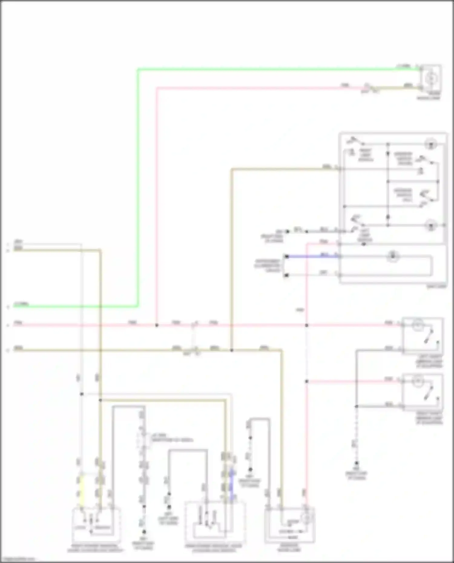 Sentra Nissan B17 facelift (2015-2019): Courtesy lamps circuit (2 of 2)