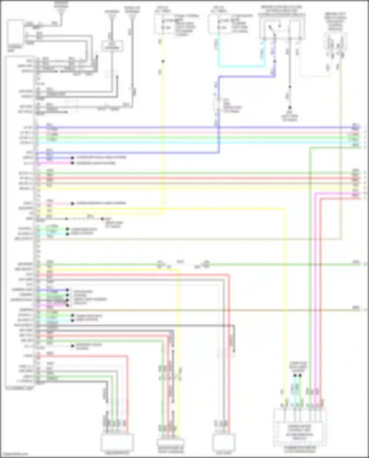 Sentra Nissan B17 facelift (2015-2019): Navigation circuit, w/o bose (1 of 2)