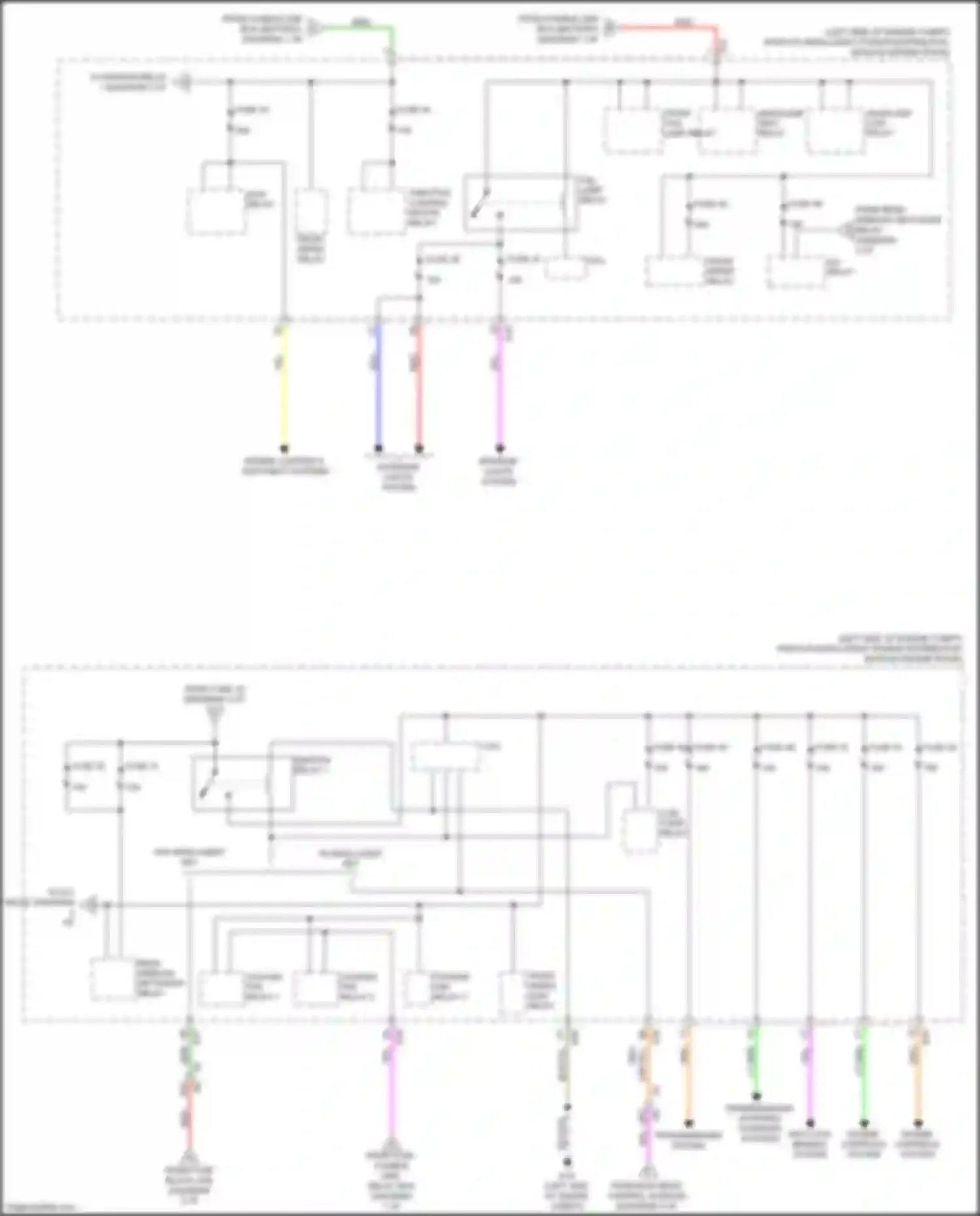 Sentra Nissan B17 facelift (2015-2019): Power distribution circuit (3 of 3)
