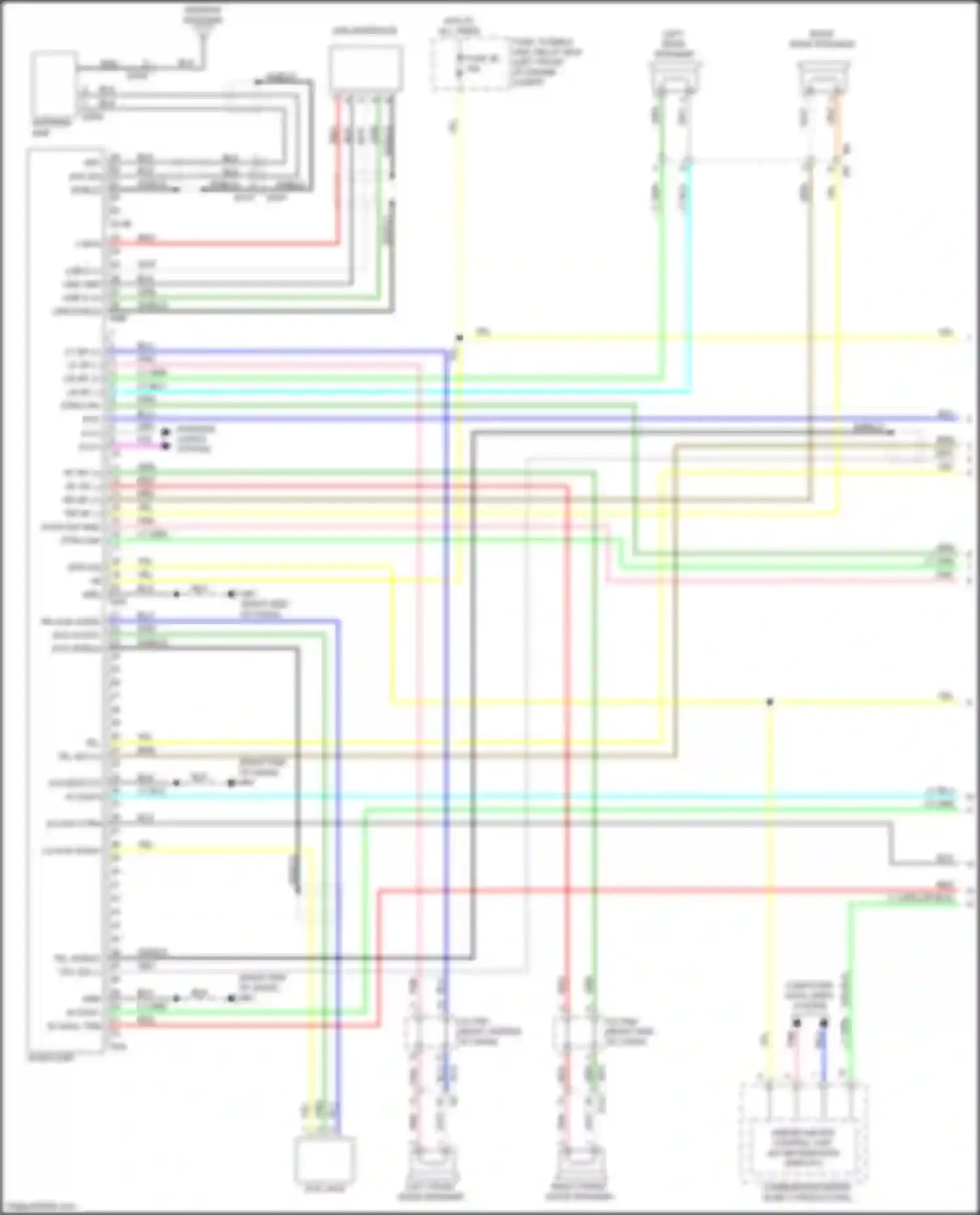 Sentra Nissan B17 facelift (2015-2019): Radio circuit, base (1 of 2)