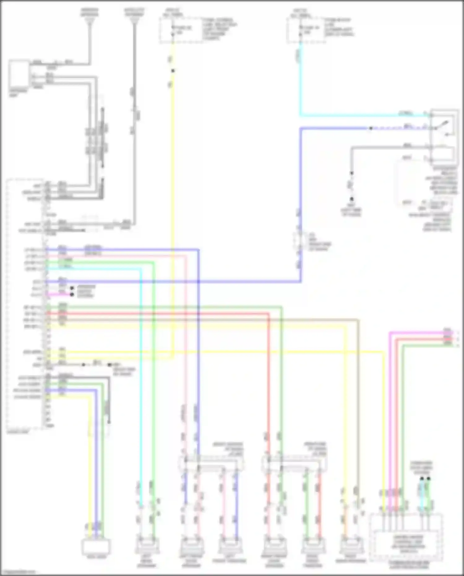 Sentra Nissan B17 facelift (2015-2019): Radio circuit, w/o bose & navigation (1 of 2)