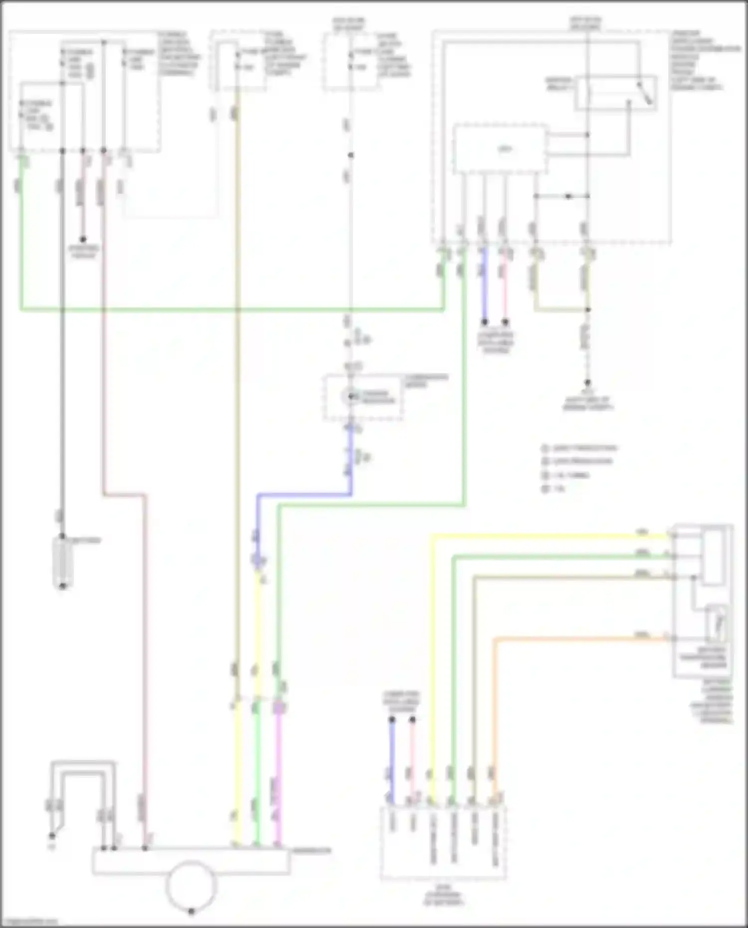 Sentra Nissan B17 facelift (2015-2019): Charging circuit