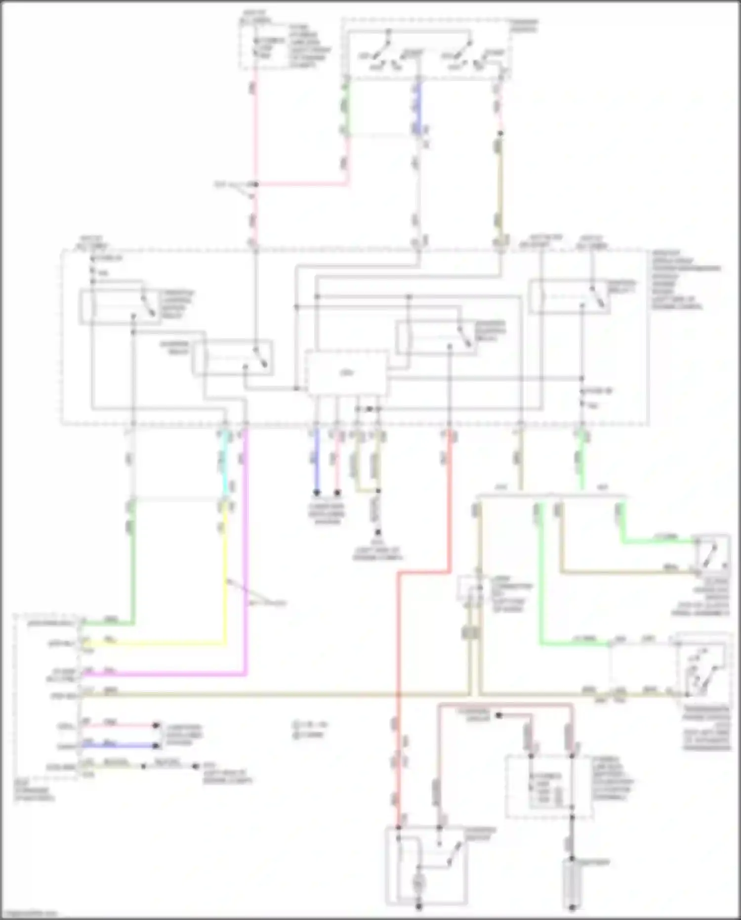 Sentra Nissan B17 facelift (2015-2019): Starting circuit, w/o intelligent key