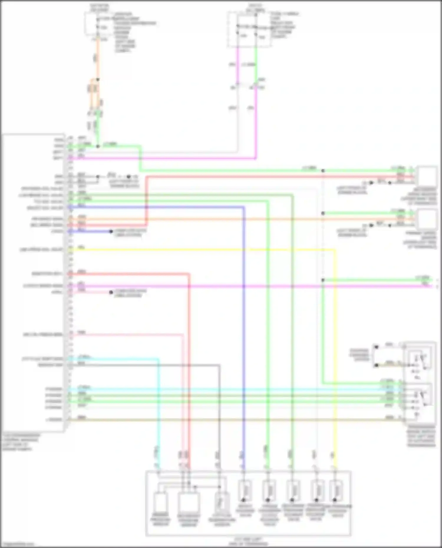 Sentra Nissan B17 facelift (2015-2019): 1.6l turbo, transmission circuit (1 of 2)
