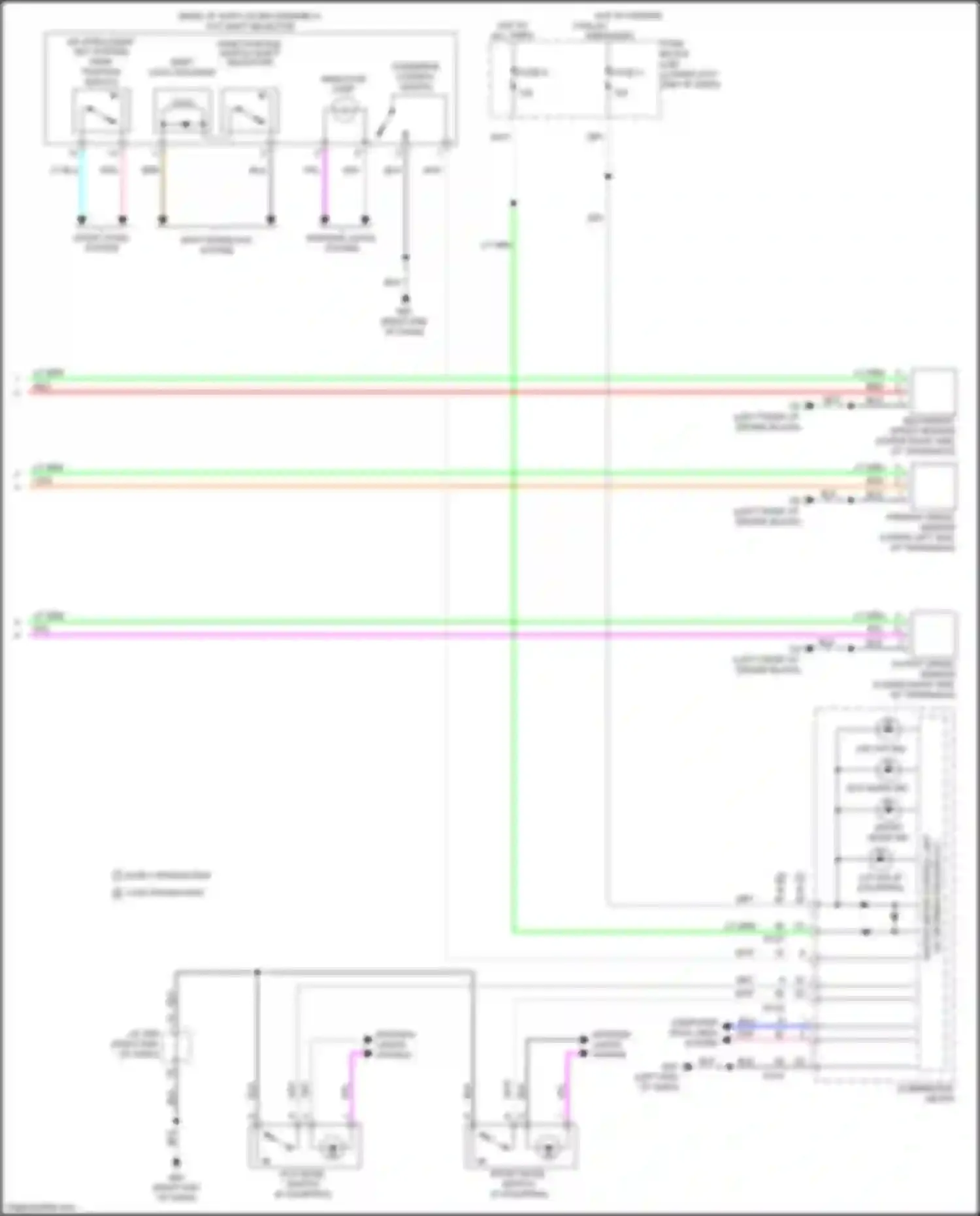 Sentra Nissan B17 facelift (2015-2019): 1.8l, transmission circuit (2 of 2)