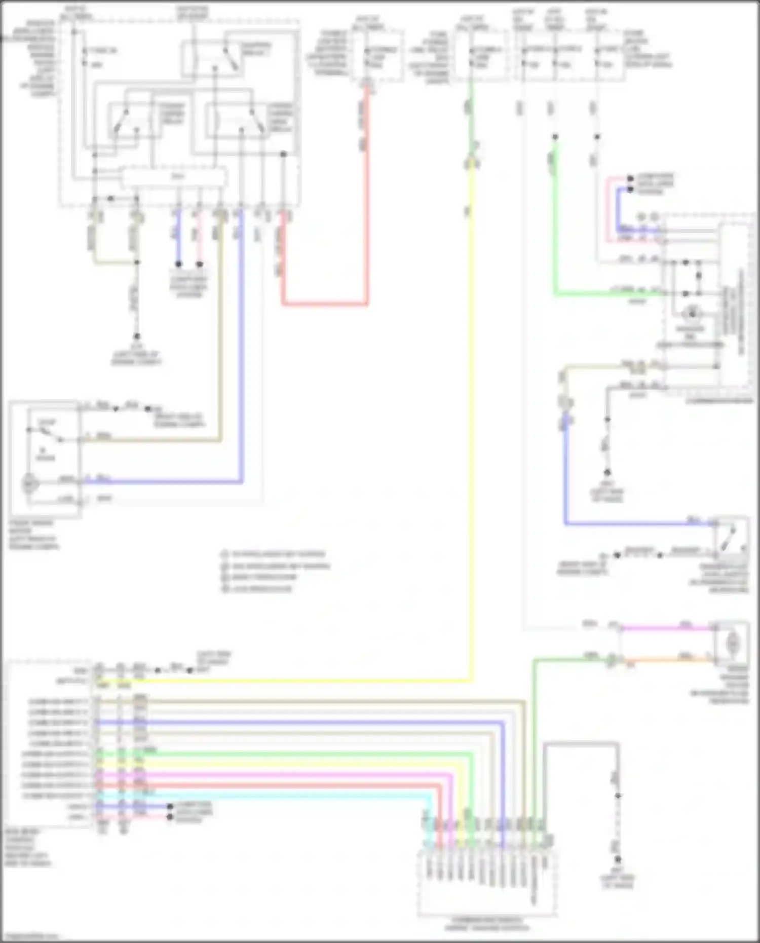 Sentra Nissan B17 facelift (2015-2019): Wiper/washer circuit