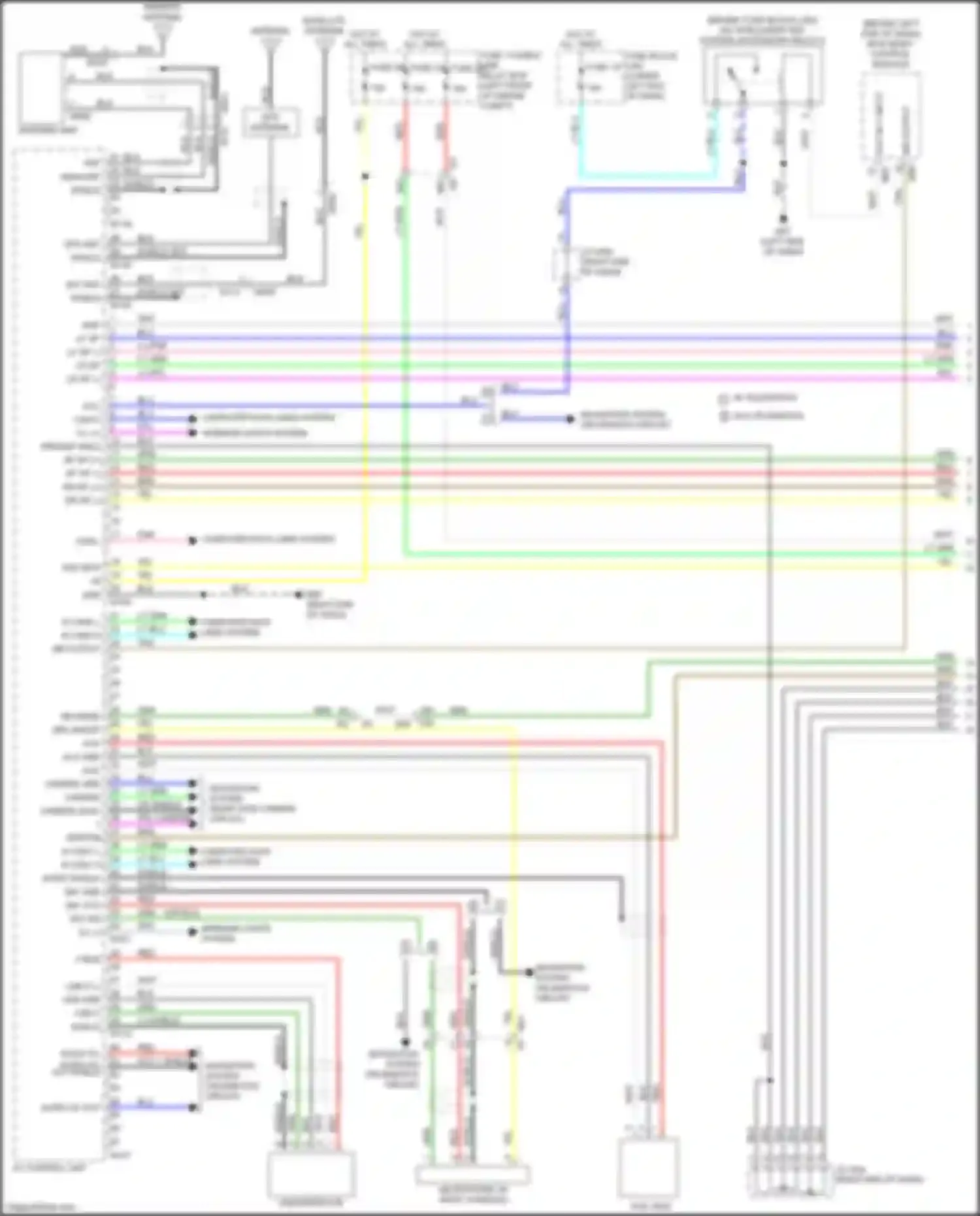 Wiring diagram audio hu out - shield audio hu out shield for Nissan Sentra B17 facelift (2015-2019) (1 of 1)