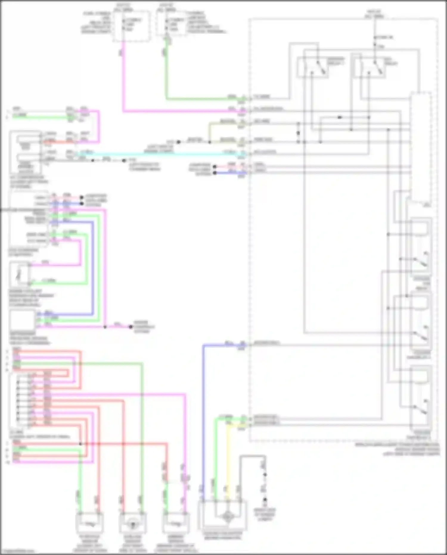 Wiring diagram engine coolant temperature sensor for Nissan Sentra B17 facelift (2015-2019) (1 of 4)