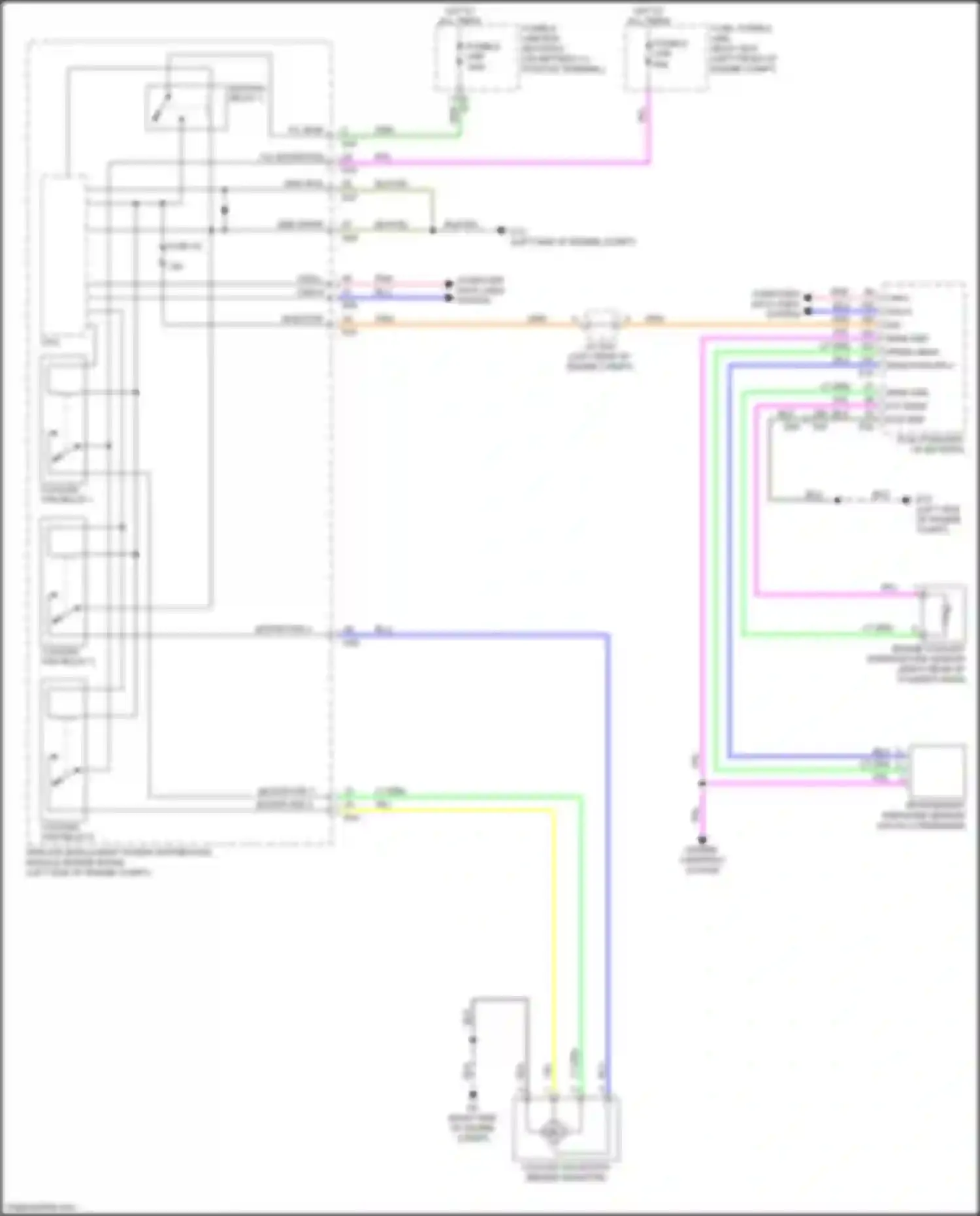 Wiring diagram engine coolant temperature sensor for Nissan Sentra B17 facelift (2015-2019) (2 of 4)