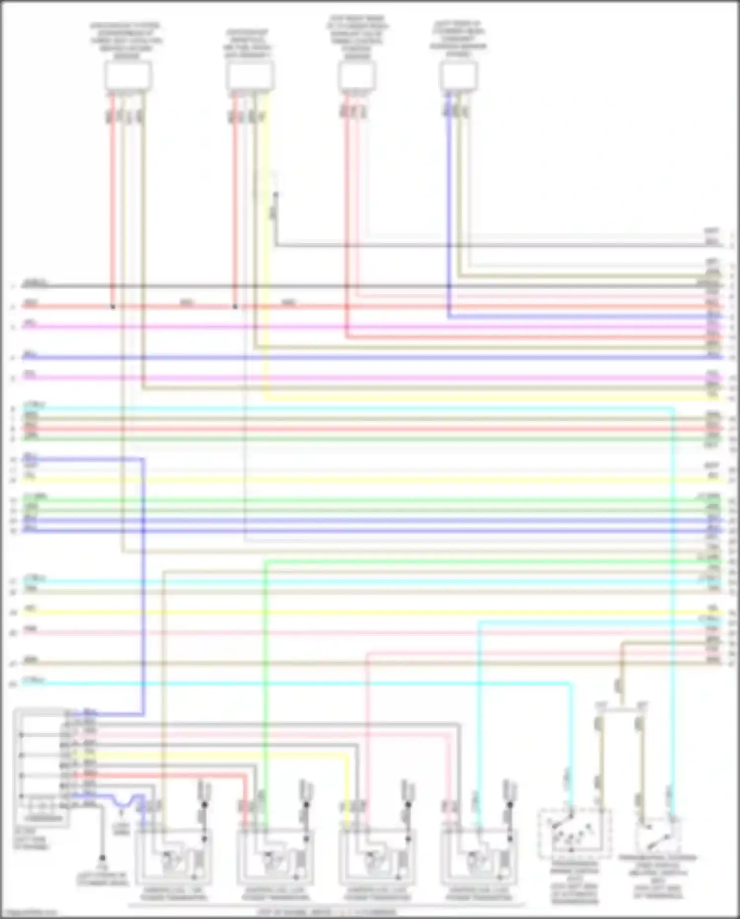 Wiring diagram exhaust valve timing control position sensor for Nissan Sentra B17 facelift (2015-2019) (1 of 2)