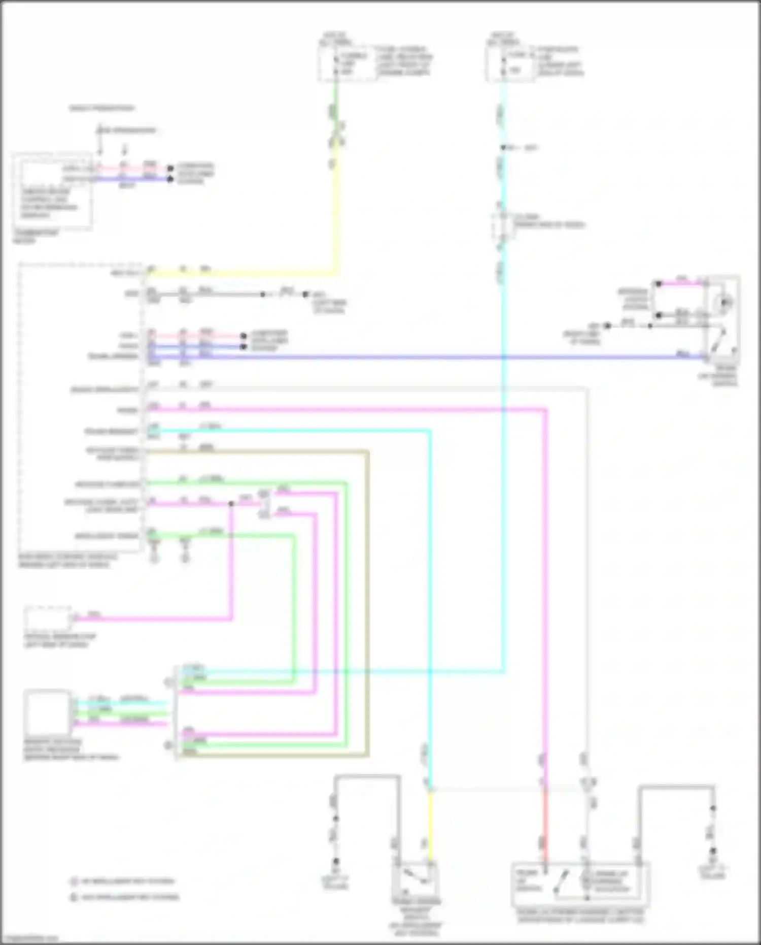 Wiring diagram fuse, fusible link, relay box for Nissan Sentra B17 facelift (2015-2019) (9 of 47)
