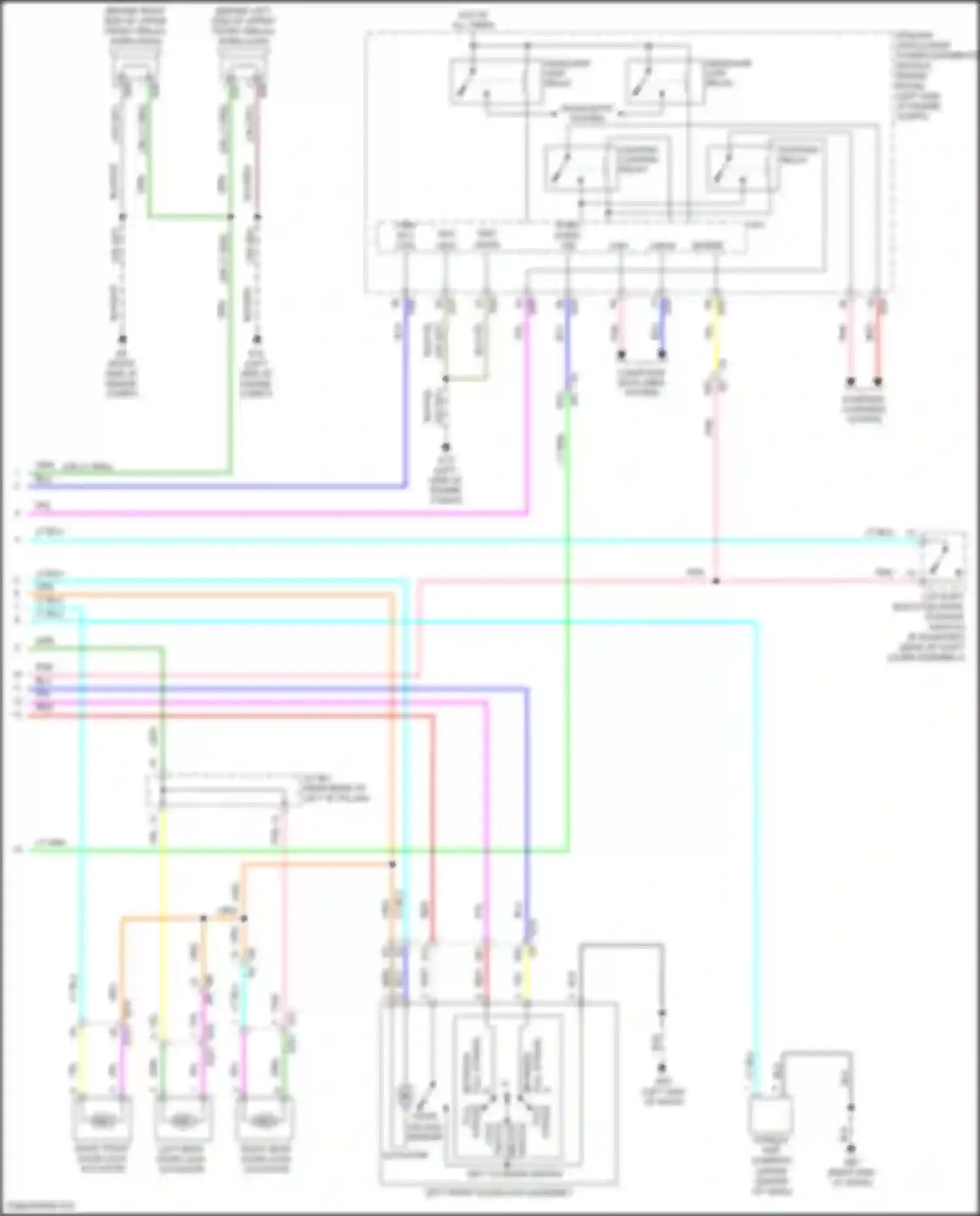 Wiring diagram headlamp high relay for Nissan Sentra B17 facelift (2015-2019) (1 of 6)