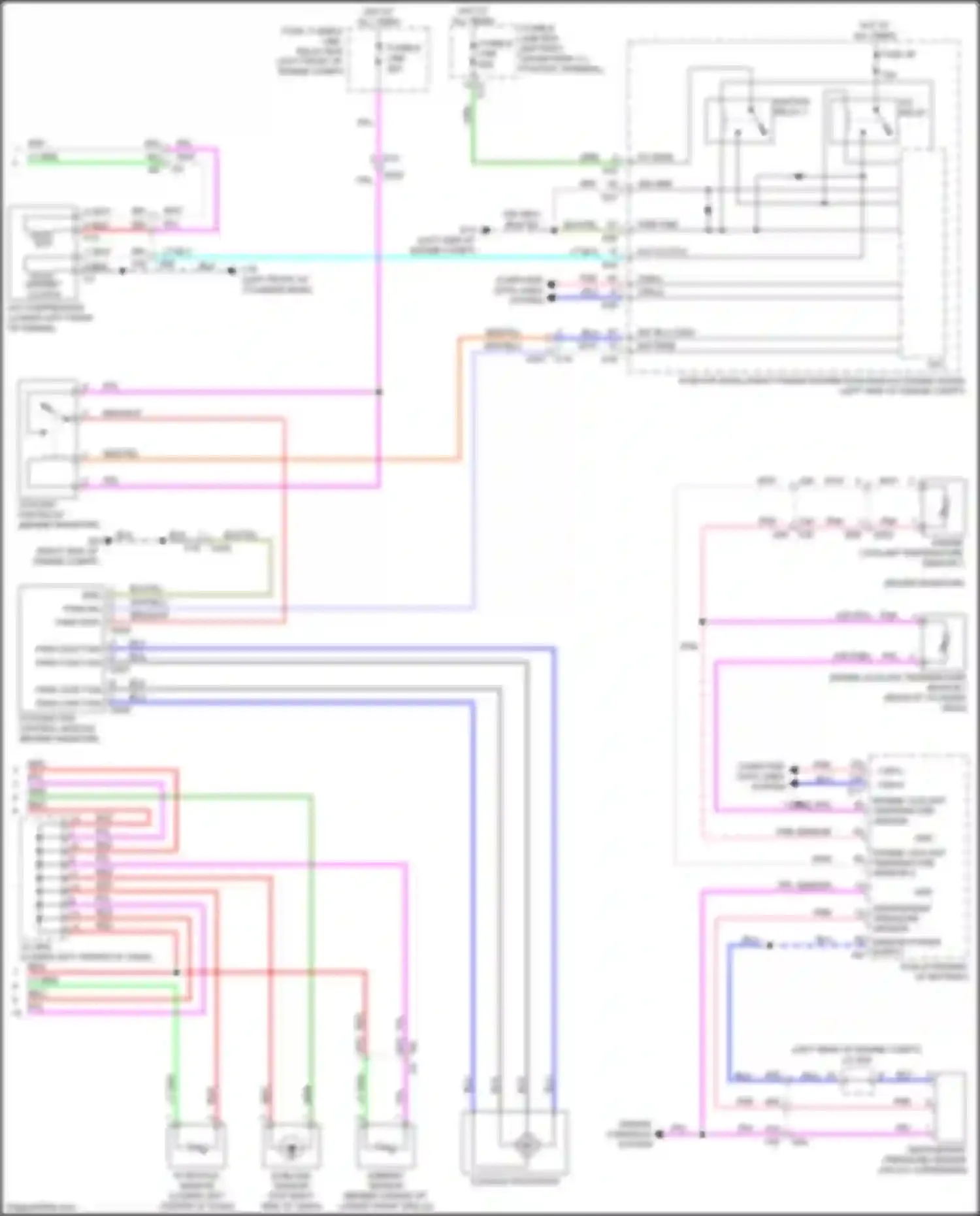 Wiring diagram in-vehicle sensor for Nissan Sentra B17 facelift (2015-2019) (1 of 2)