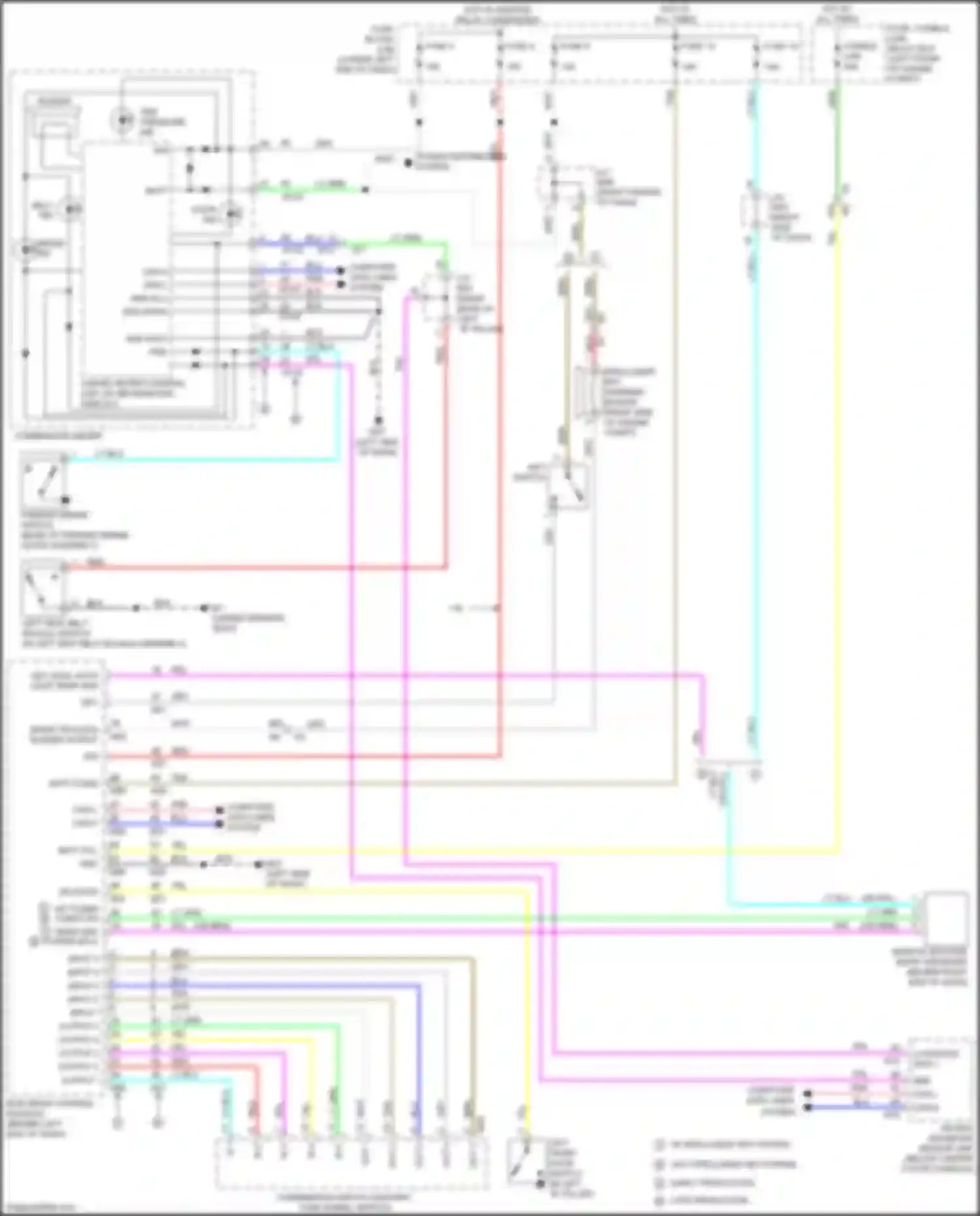 Wiring diagram input 1 for Nissan Sentra B17 facelift (2015-2019) (5 of 6)