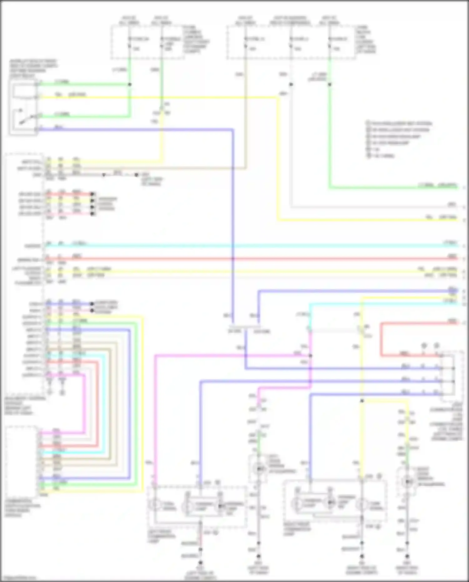 Wiring diagram input 4 for Nissan Sentra B17 facelift (2015-2019) (2 of 6)