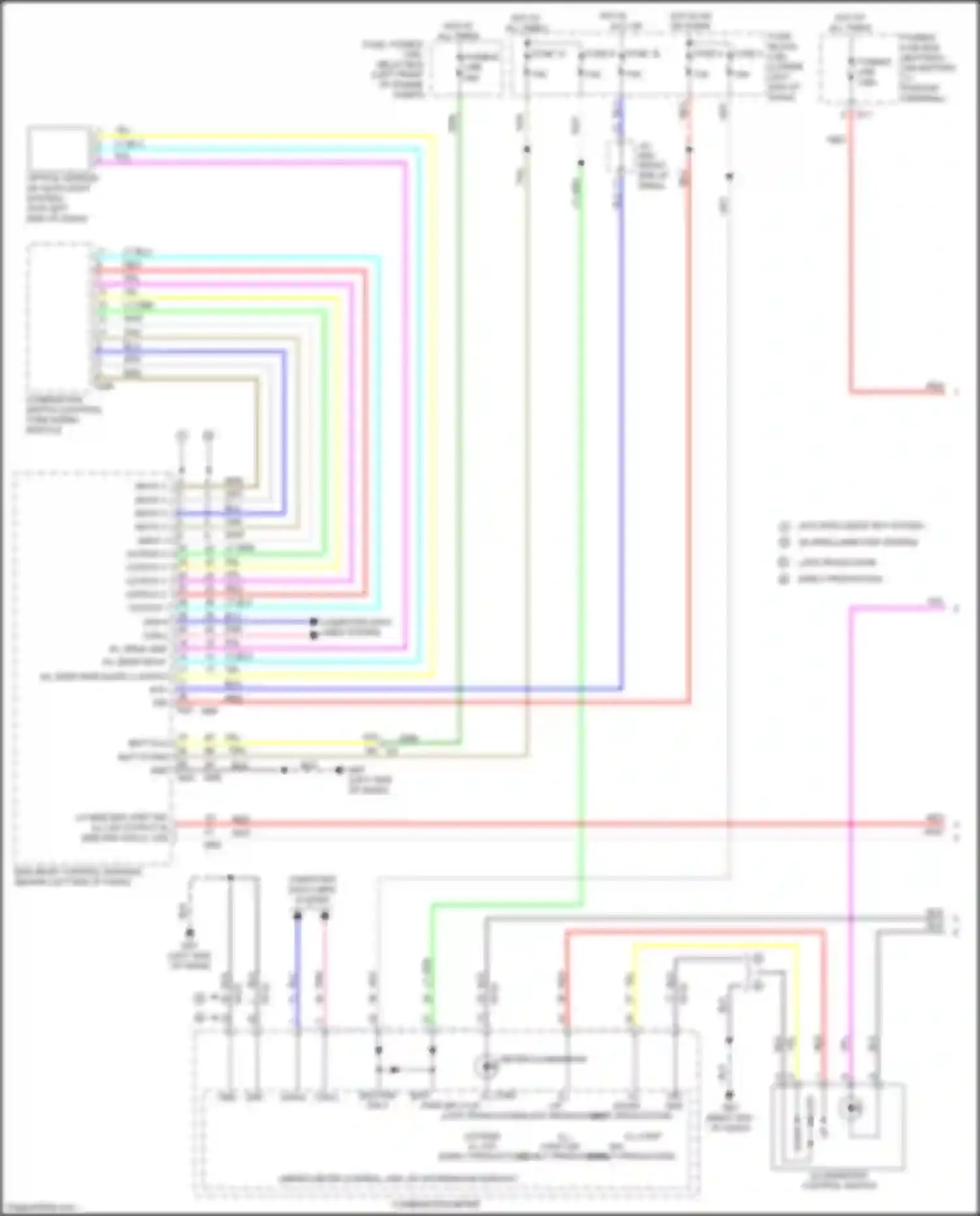 Wiring diagram input 5 for Nissan Sentra B17 facelift (2015-2019) (4 of 6)