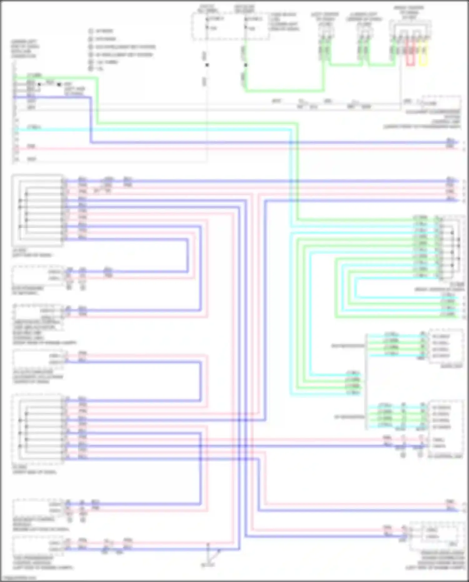 Wiring diagram occupant classification system control unit for Nissan Sentra B17 facelift (2015-2019) (1 of 2)