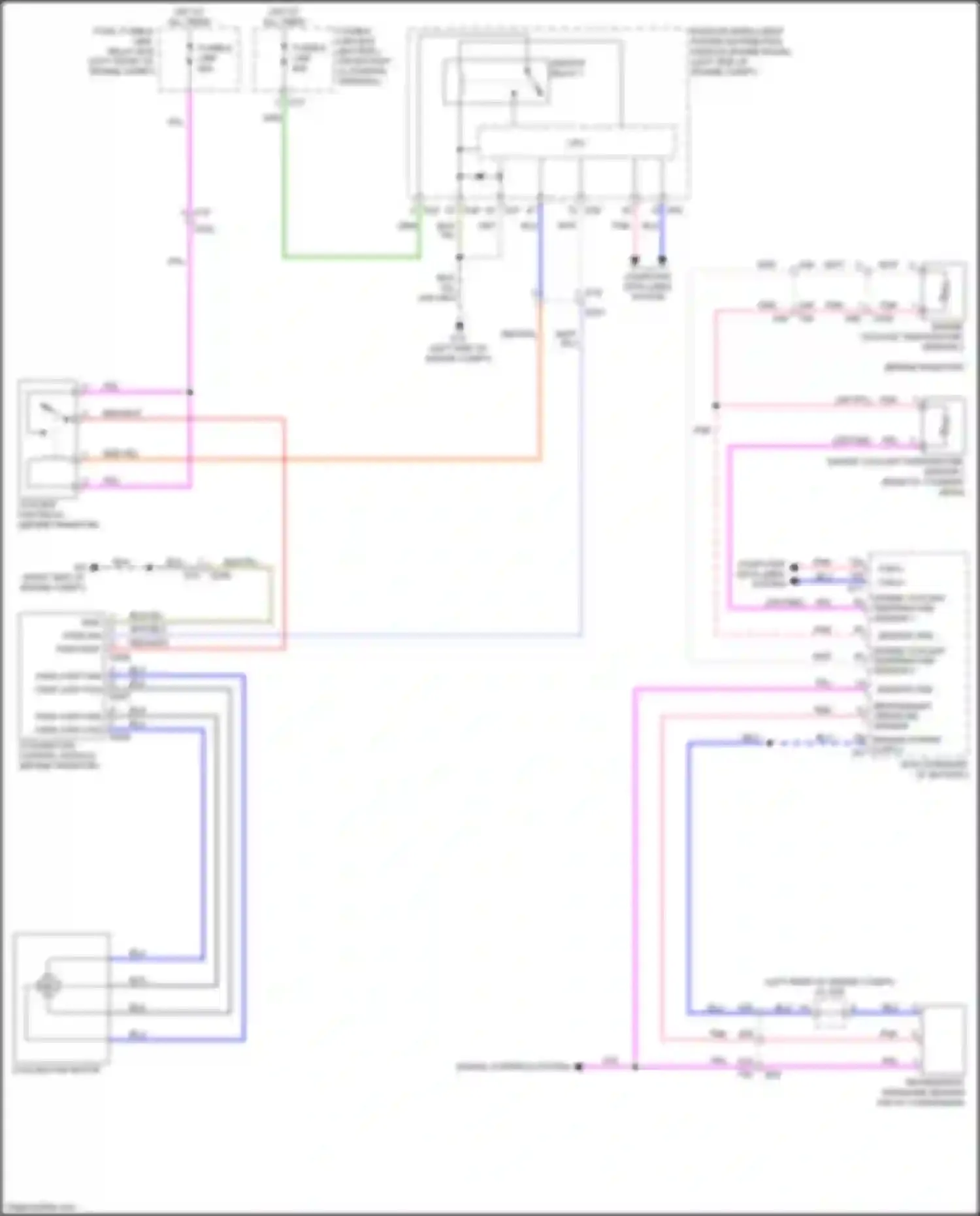 Wiring diagram pwm cont fan for Nissan Sentra B17 facelift (2015-2019) (2 of 3)
