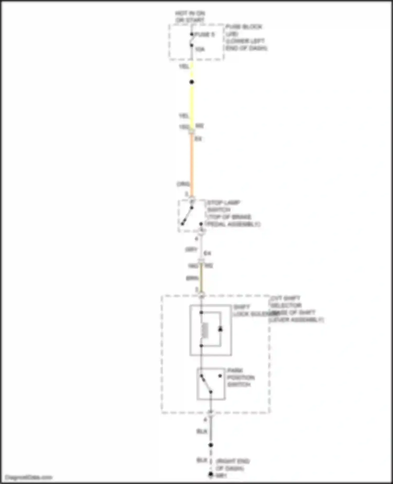 Wiring diagram right end of dash) for Nissan Sentra B17 facelift (2015-2019) (50 of 50)